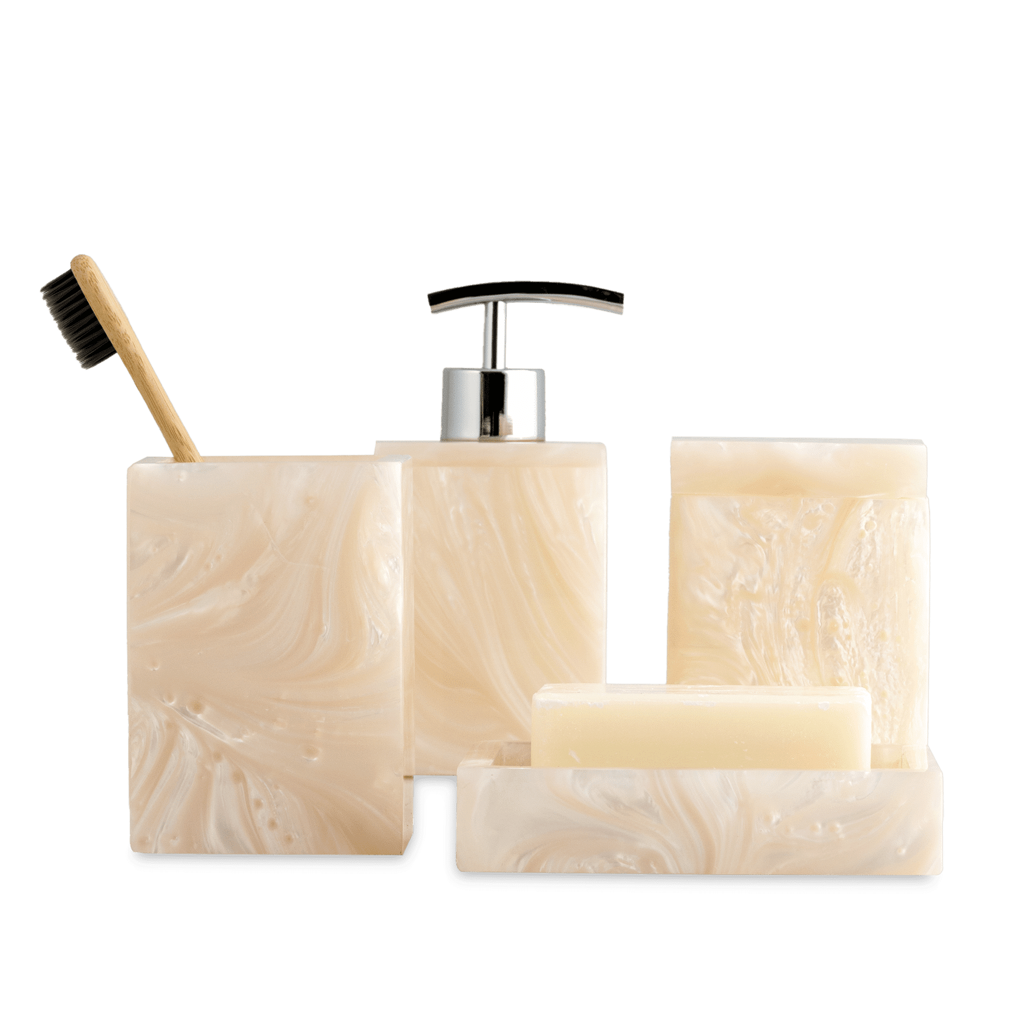 Capiz Bath Tumbler Pearl