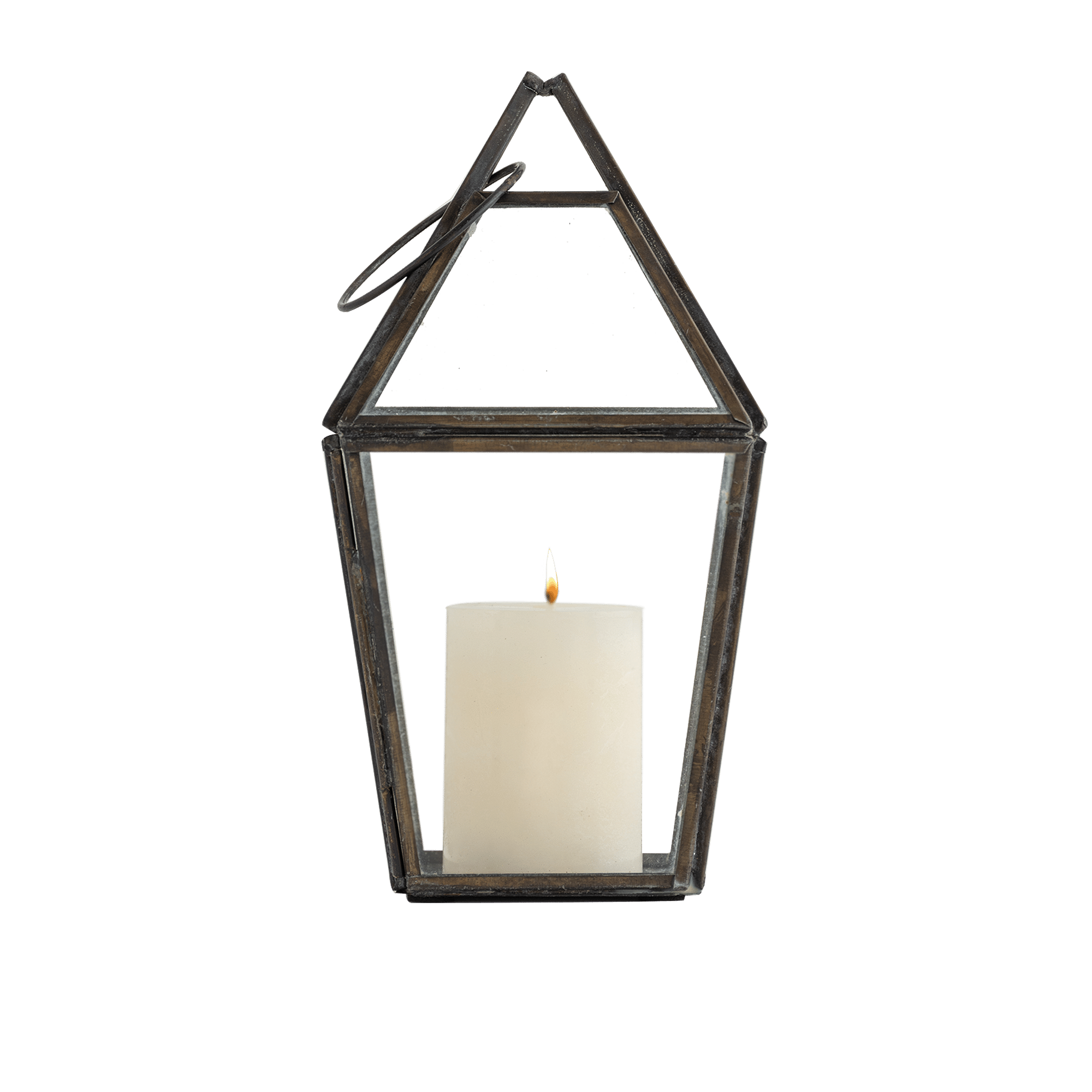 Geometrix Black Hanging Lantern
