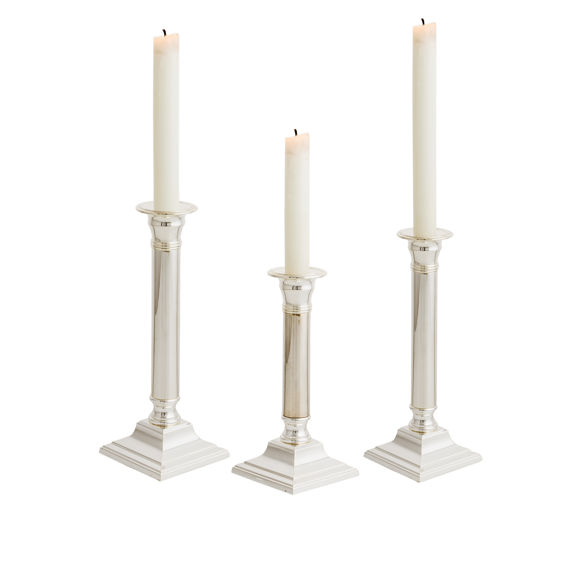Classic Square Base Taper Candle Holder