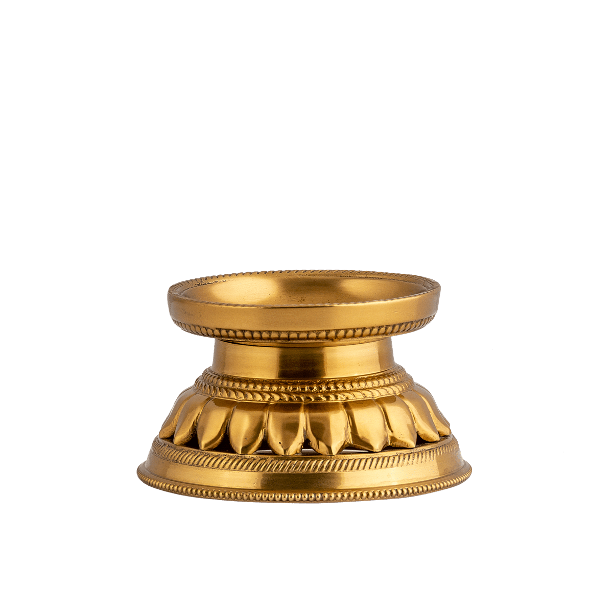 Sugandhim Gold Brass Candle Holder