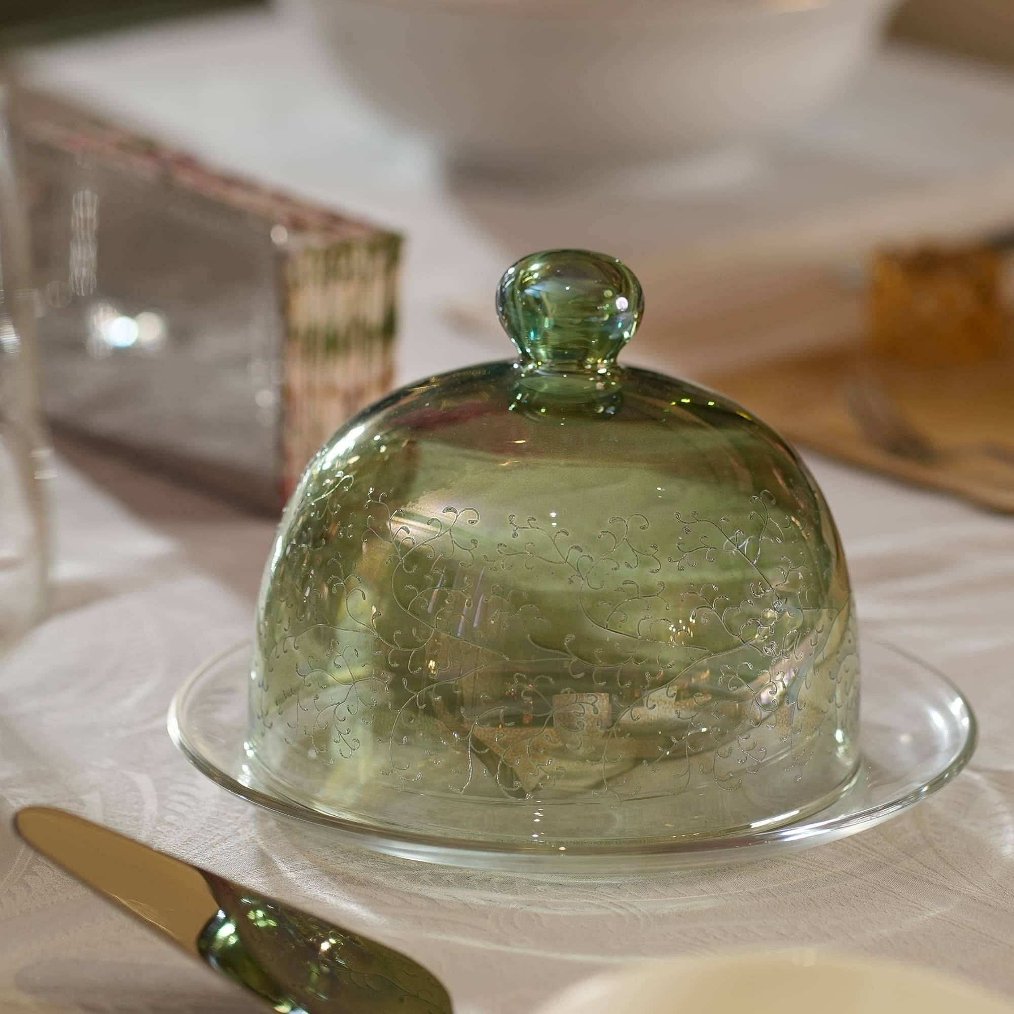 Torcello Cake Plate with Cloche