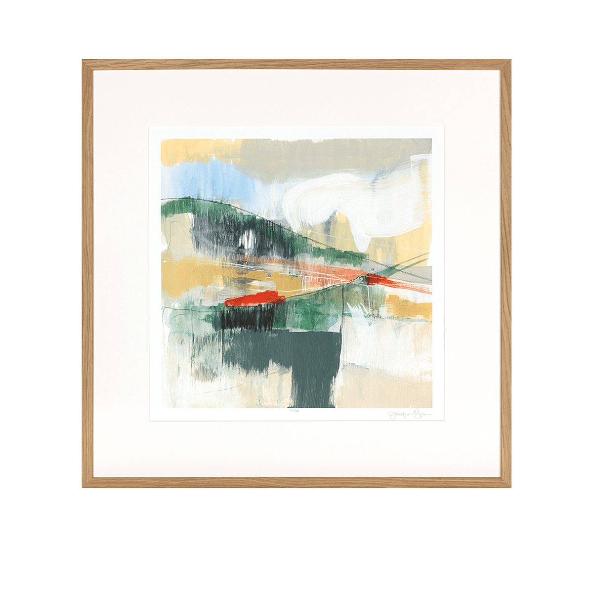 Abstracted Mountain Scape Wall Art