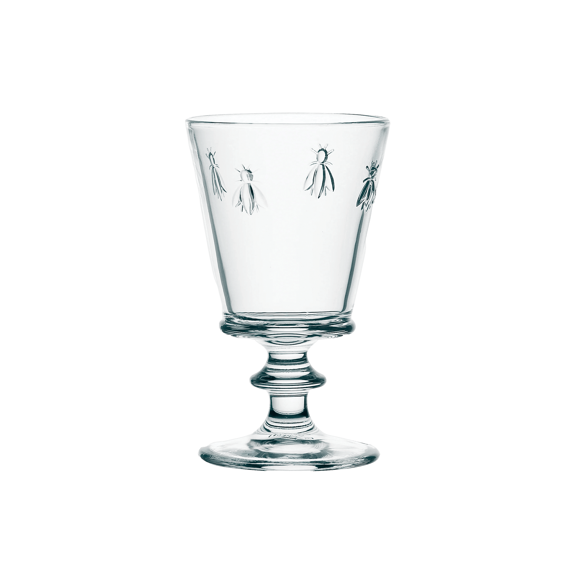 Bee Wine Glass Eggplant