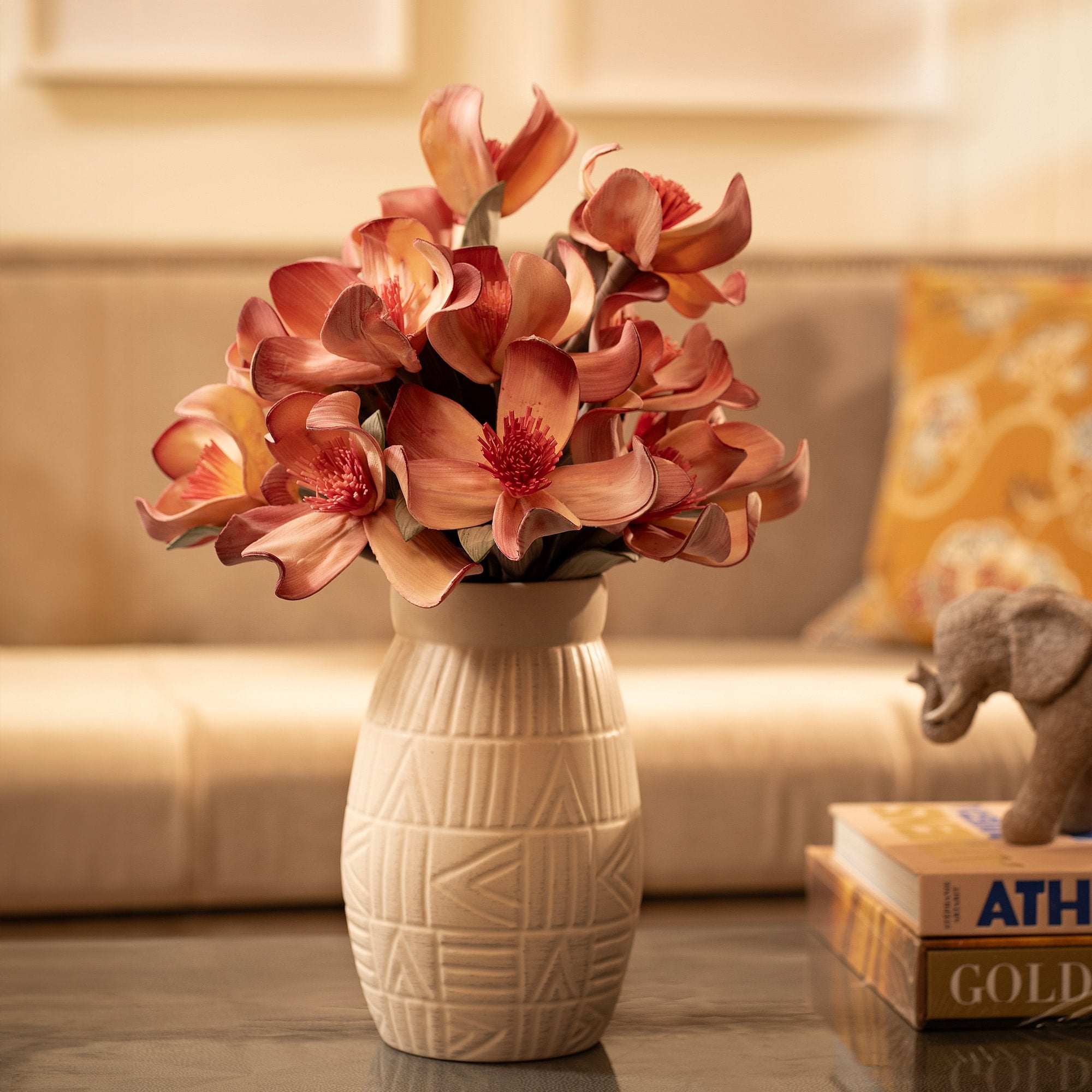 Geometric Vase Light Grey