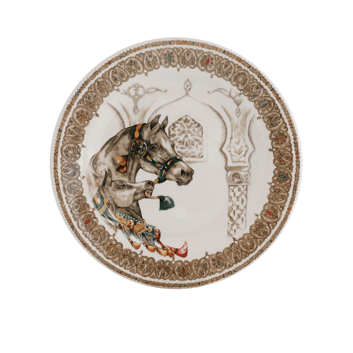 Chevaux Du Vent Mare & Foal Dessert Plate