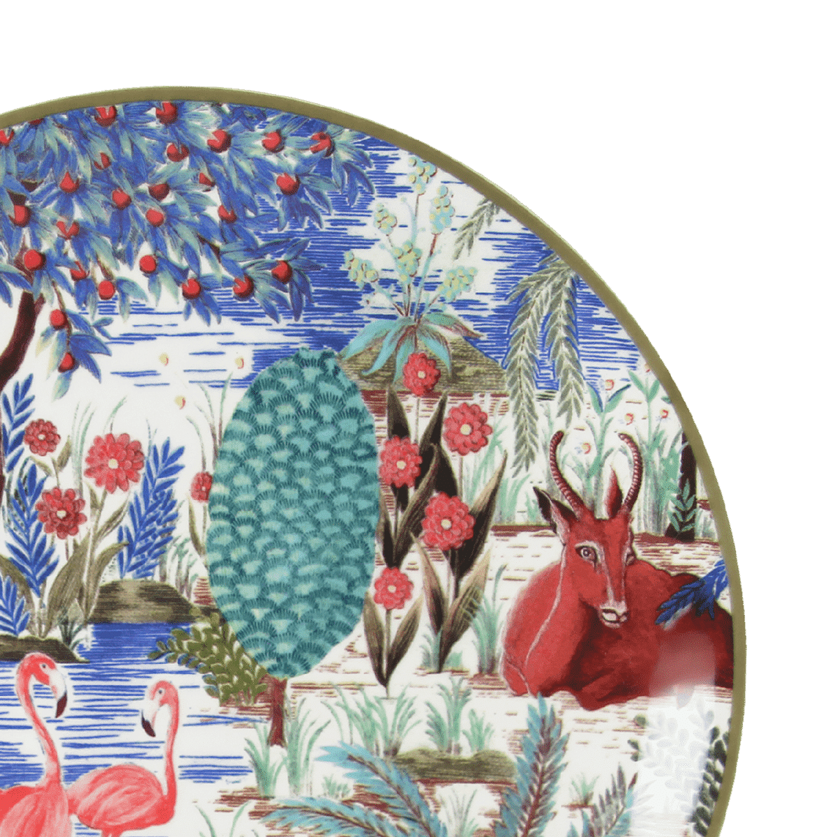 Le Jardin Du Palais Flamingo Canape Plate