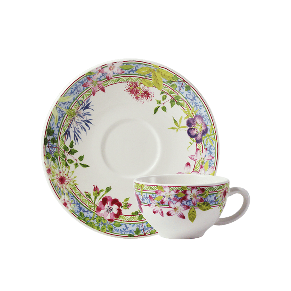 Millefleurs Breakfast Cup & Saucer