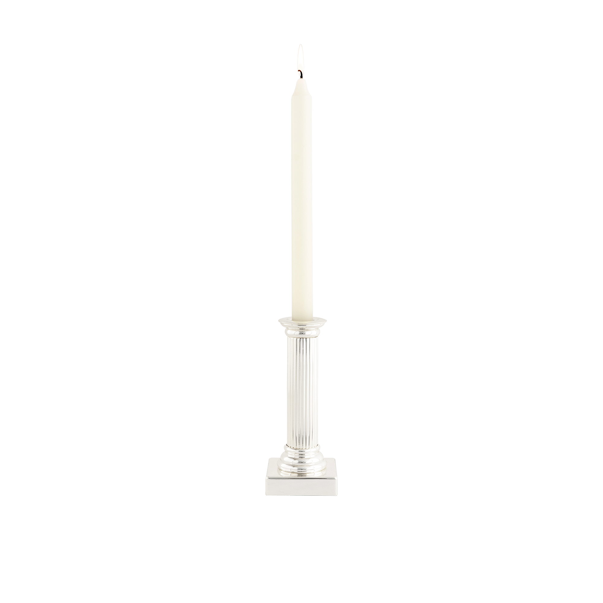 Classic Silver Taper Candle Holder
