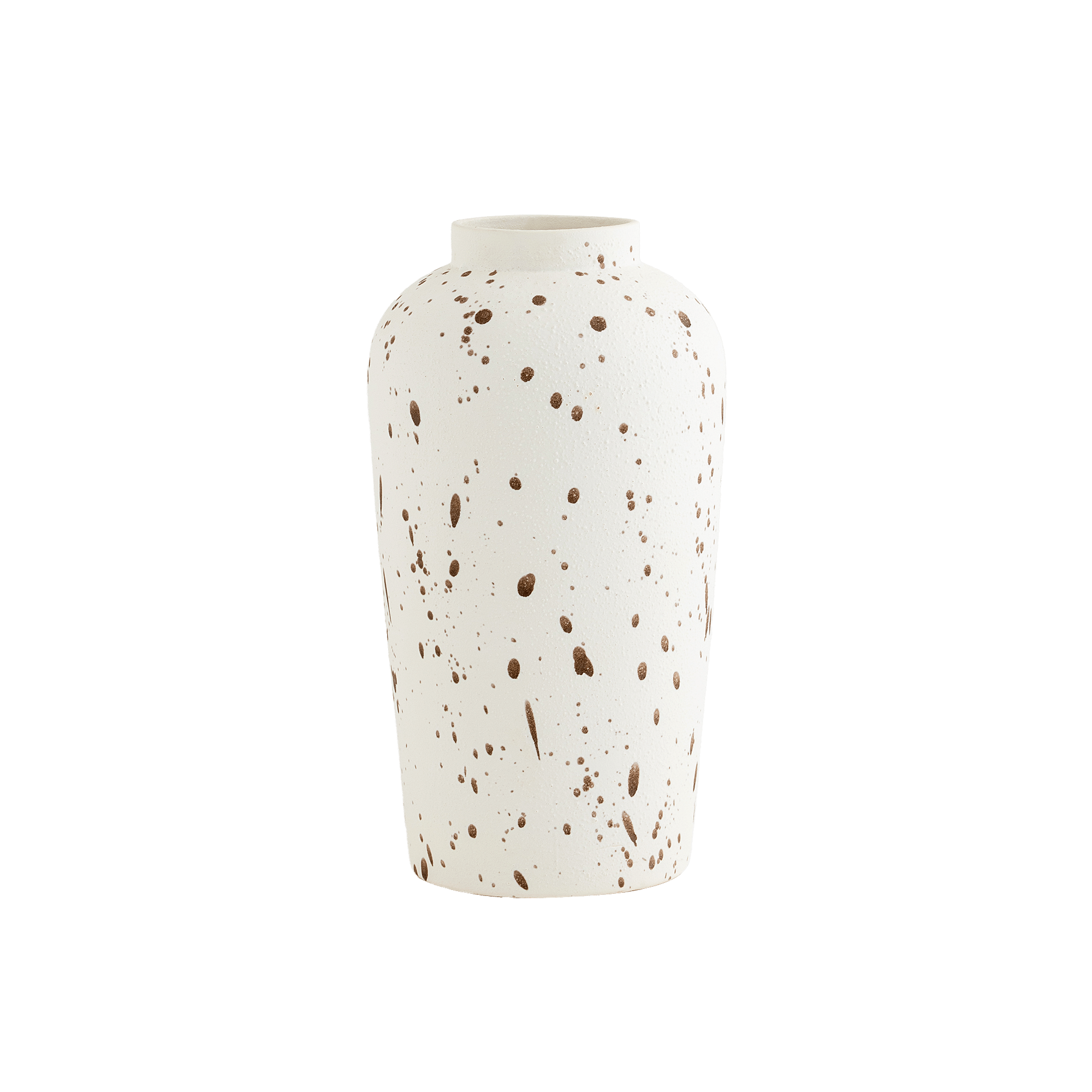 Bronzeige Vase White