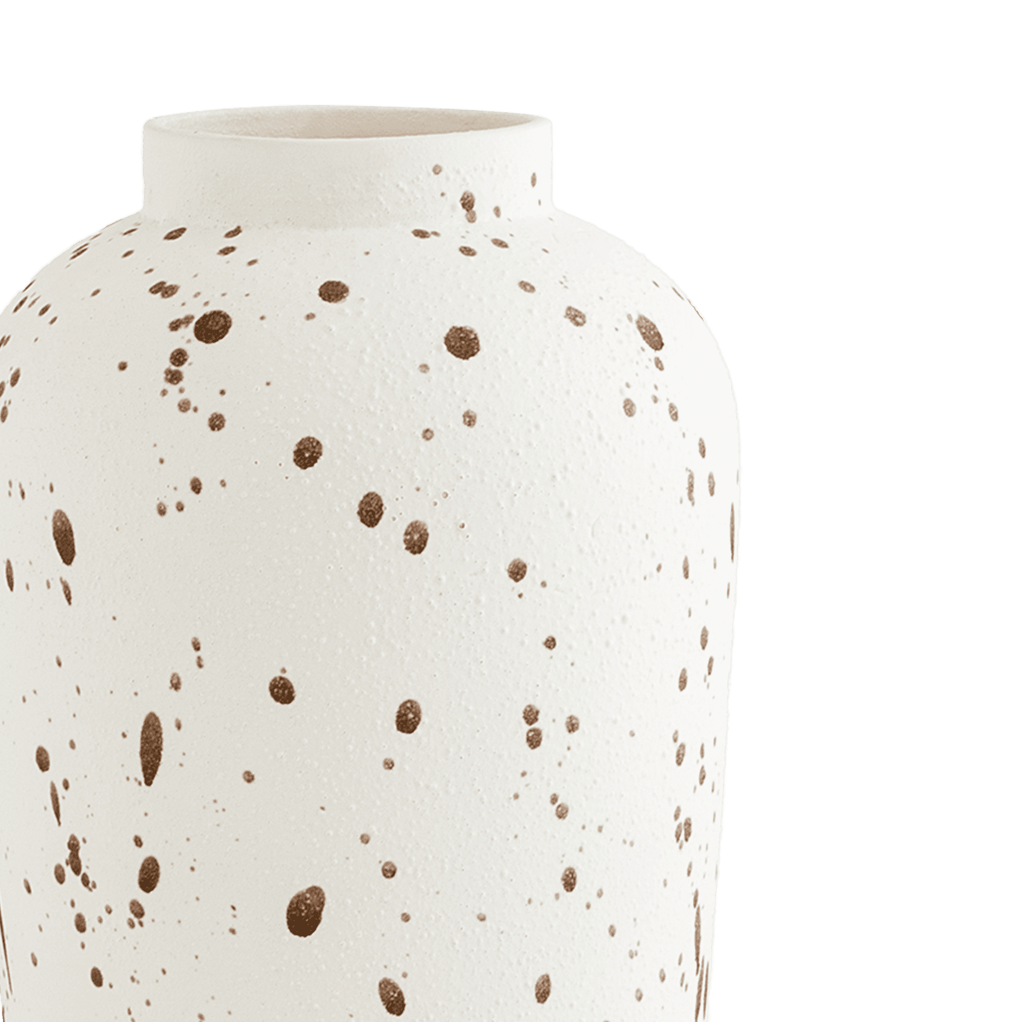 Bronzeige Vase White
