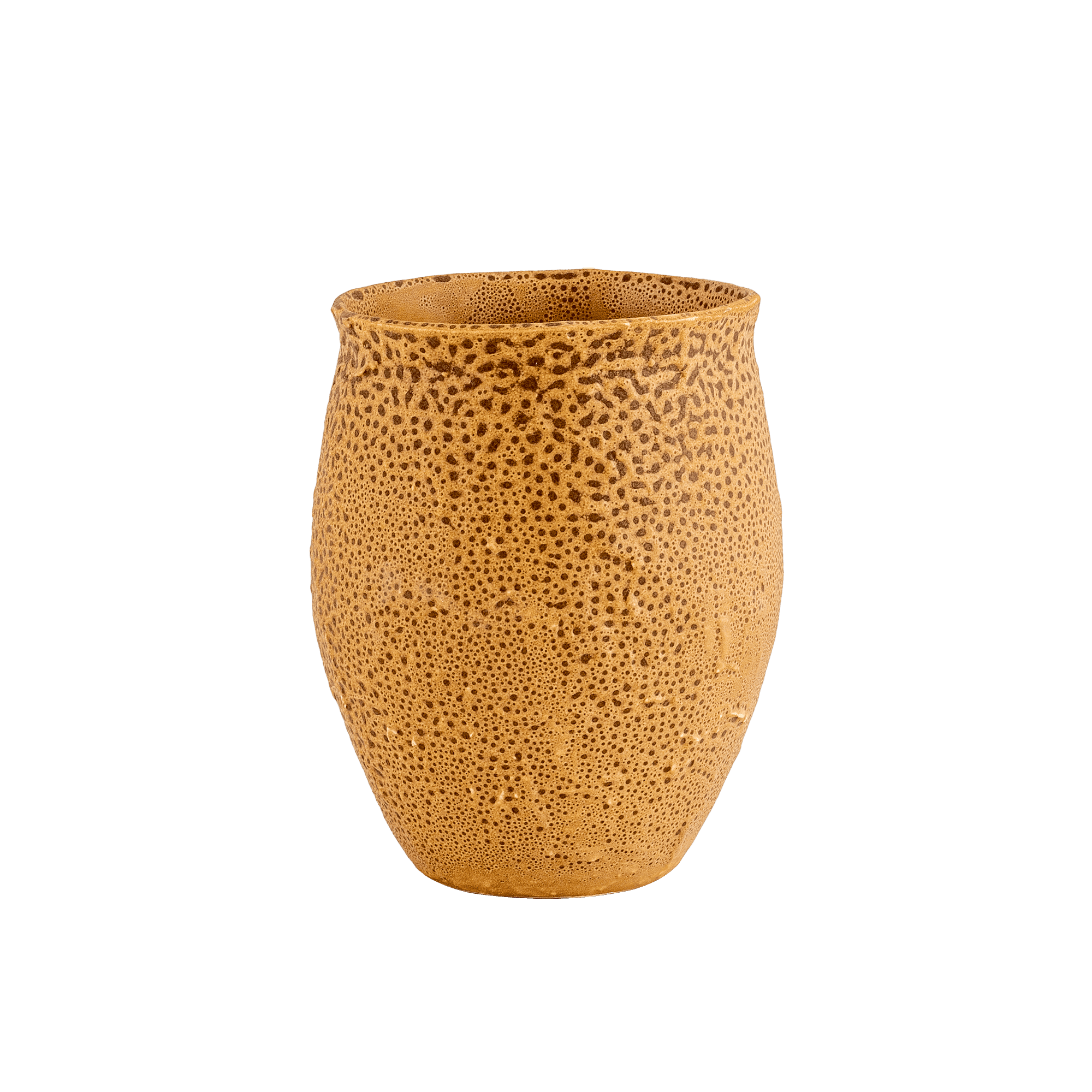 Bronzeige Vase Mustard