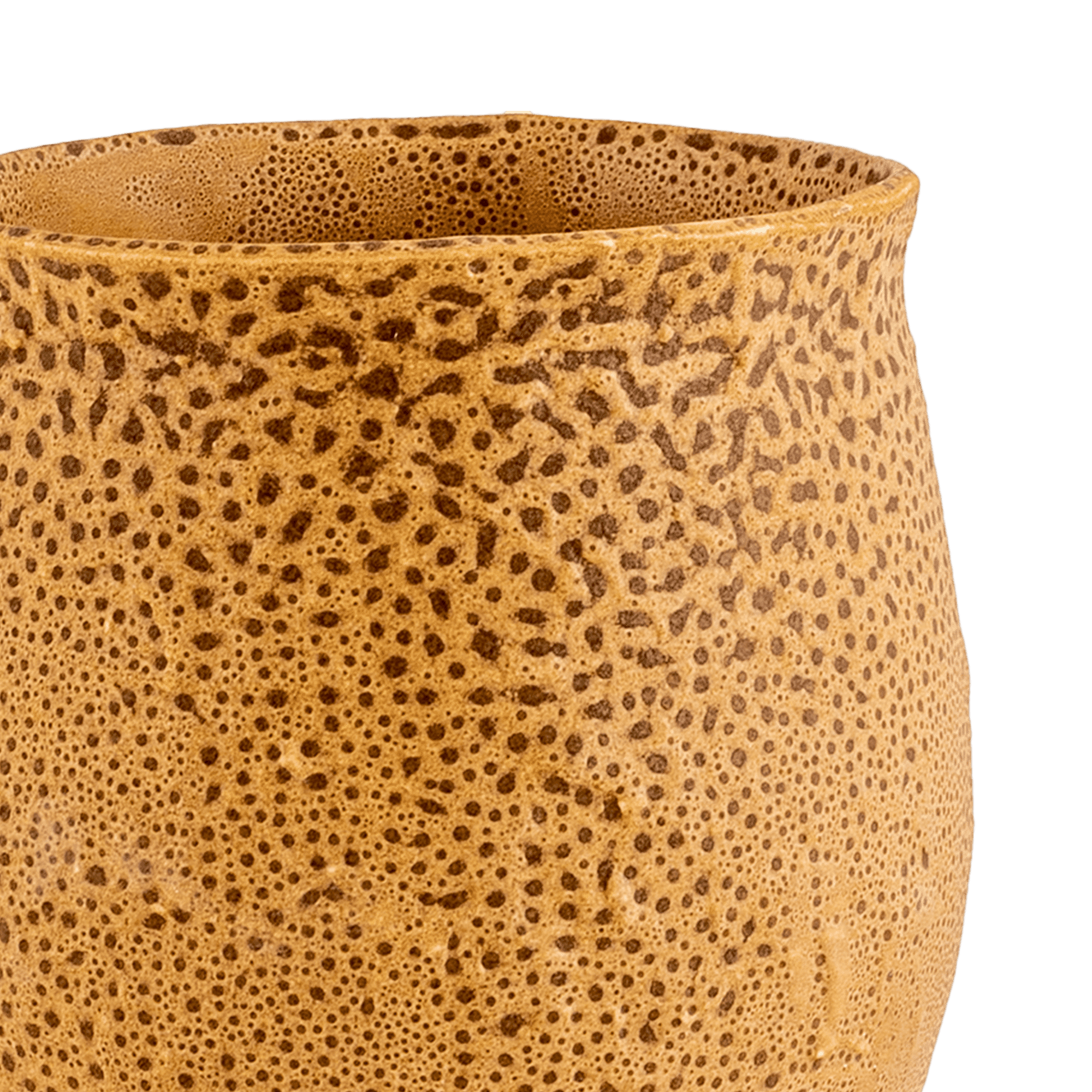 Bronzeige Vase Mustard