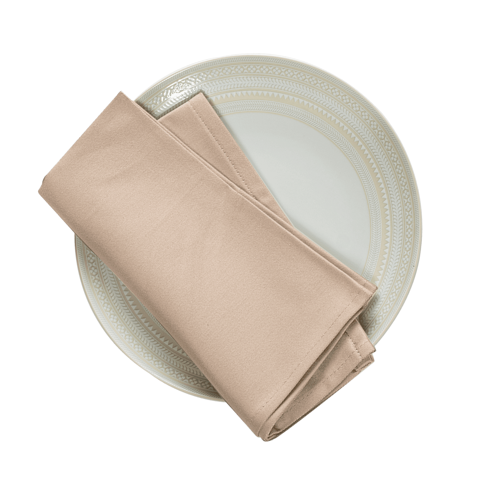 Plain Satin Confettis Etain Napkin