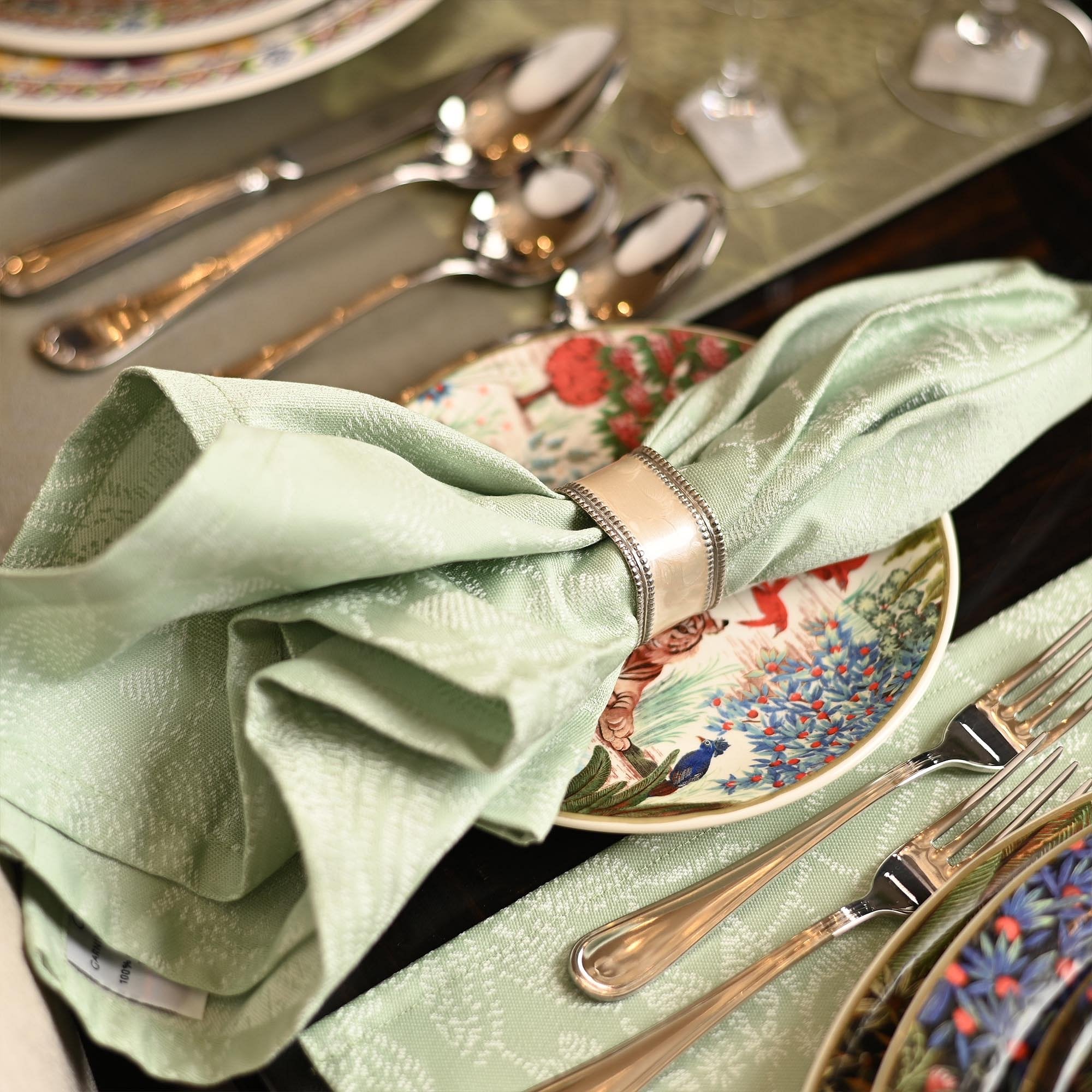 Mille Guipures Jade Napkin