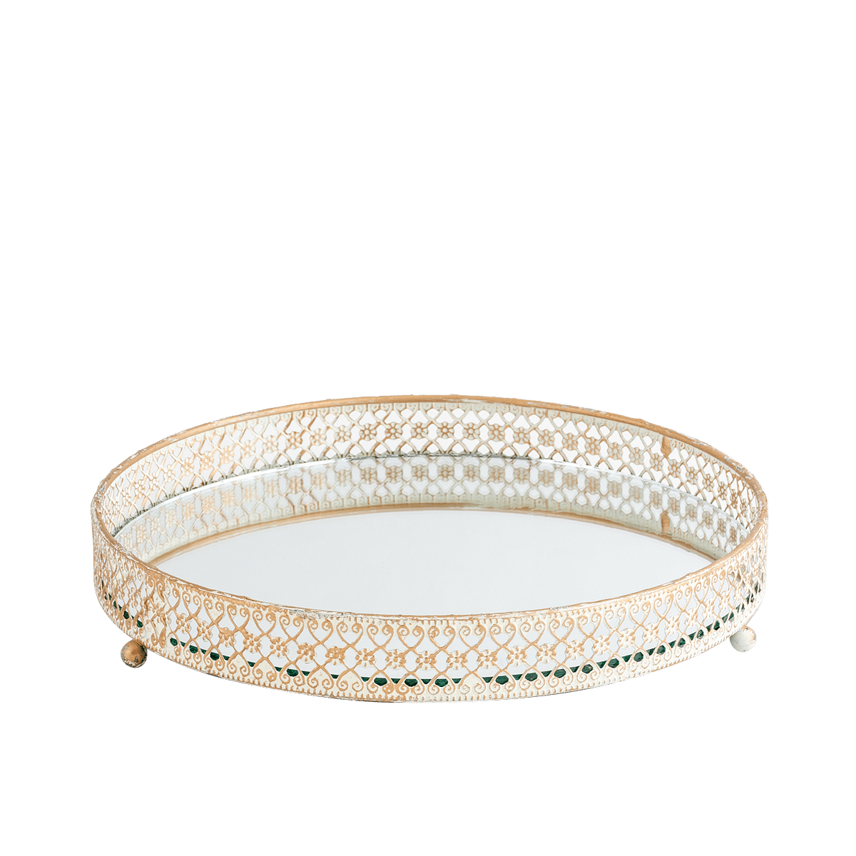 Foliage Mirror Tray