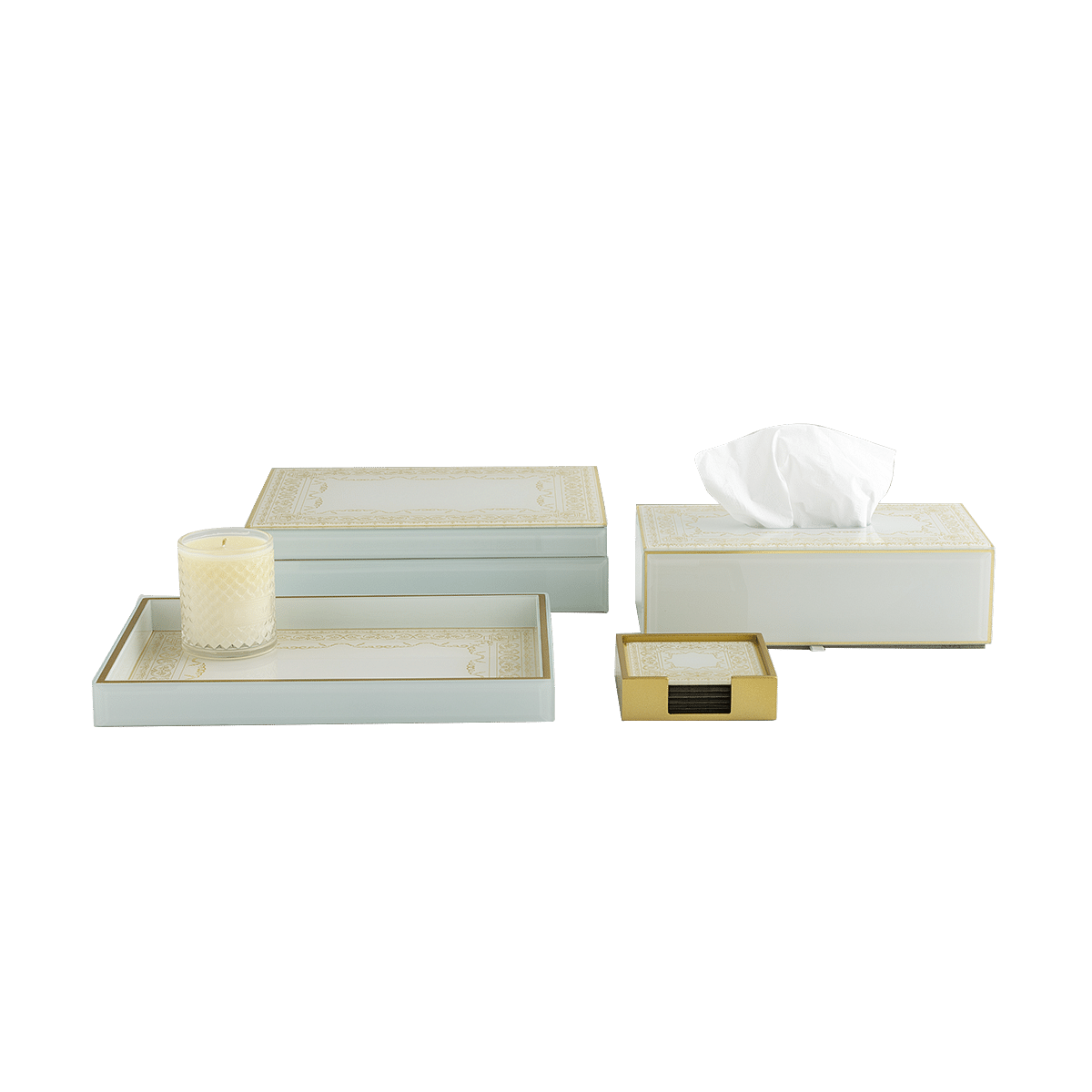 Cassarely Coaster set with Case