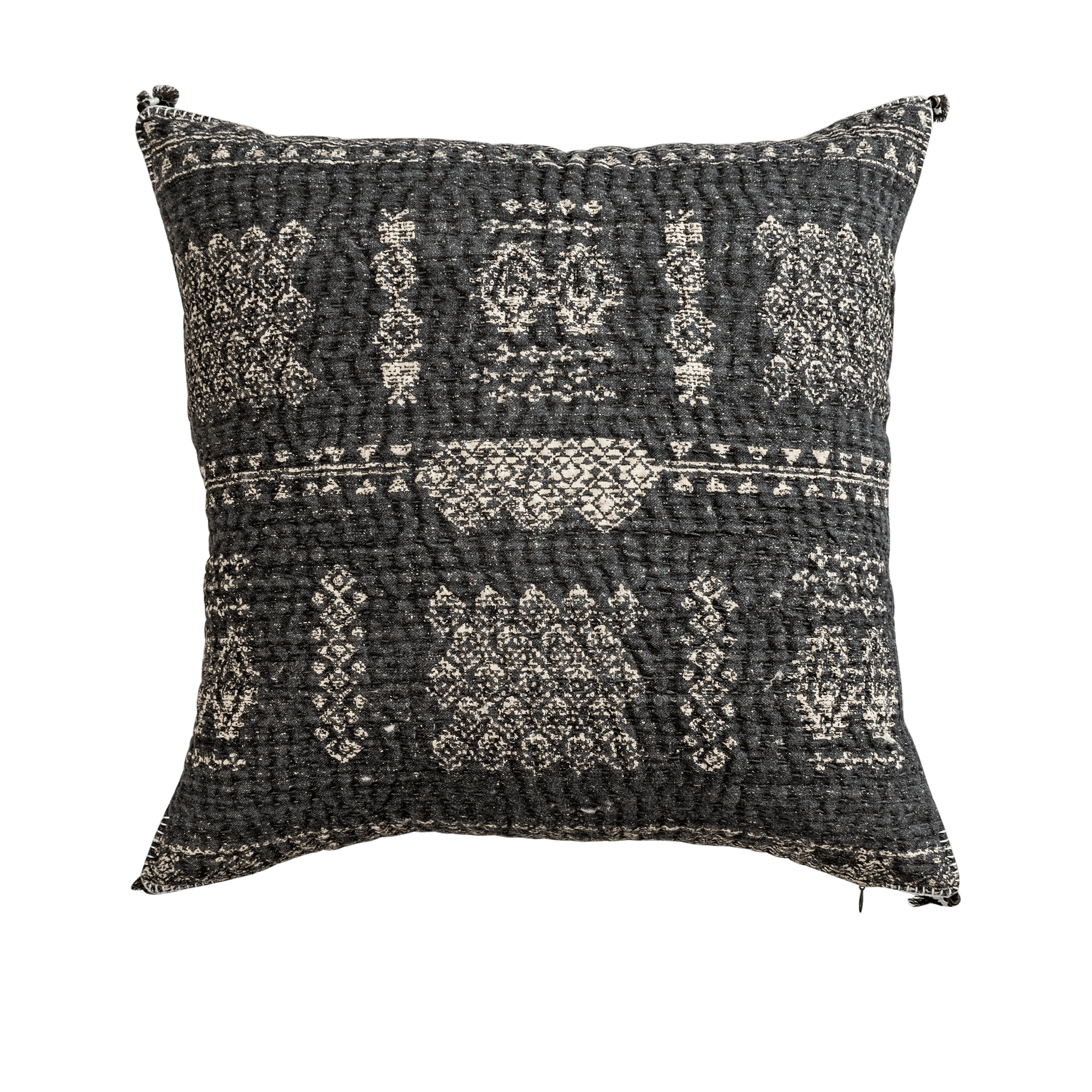 Abigail Printed Charcoal Cushion L 20" x W 20"