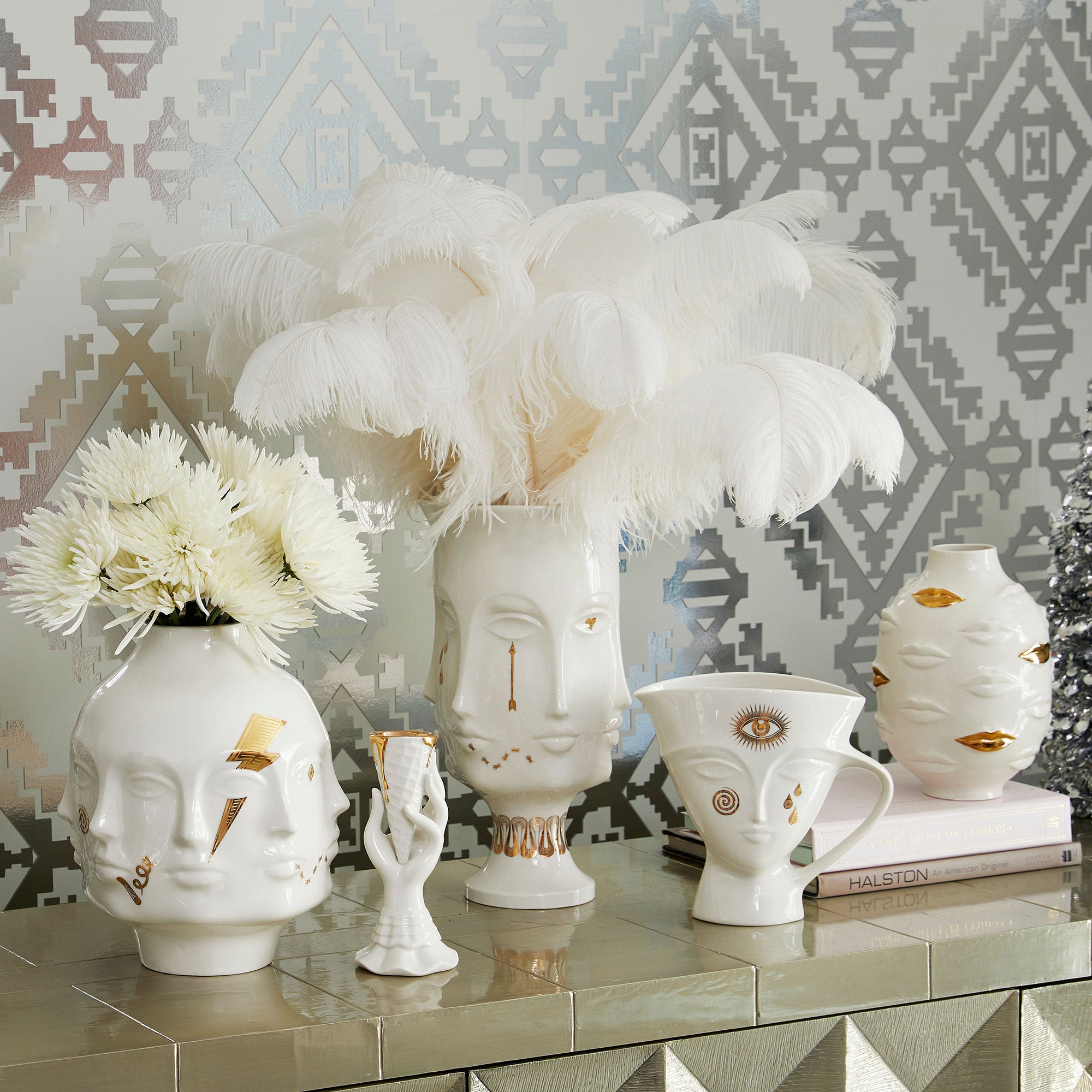 Muse Gilded Dora Maar Vase