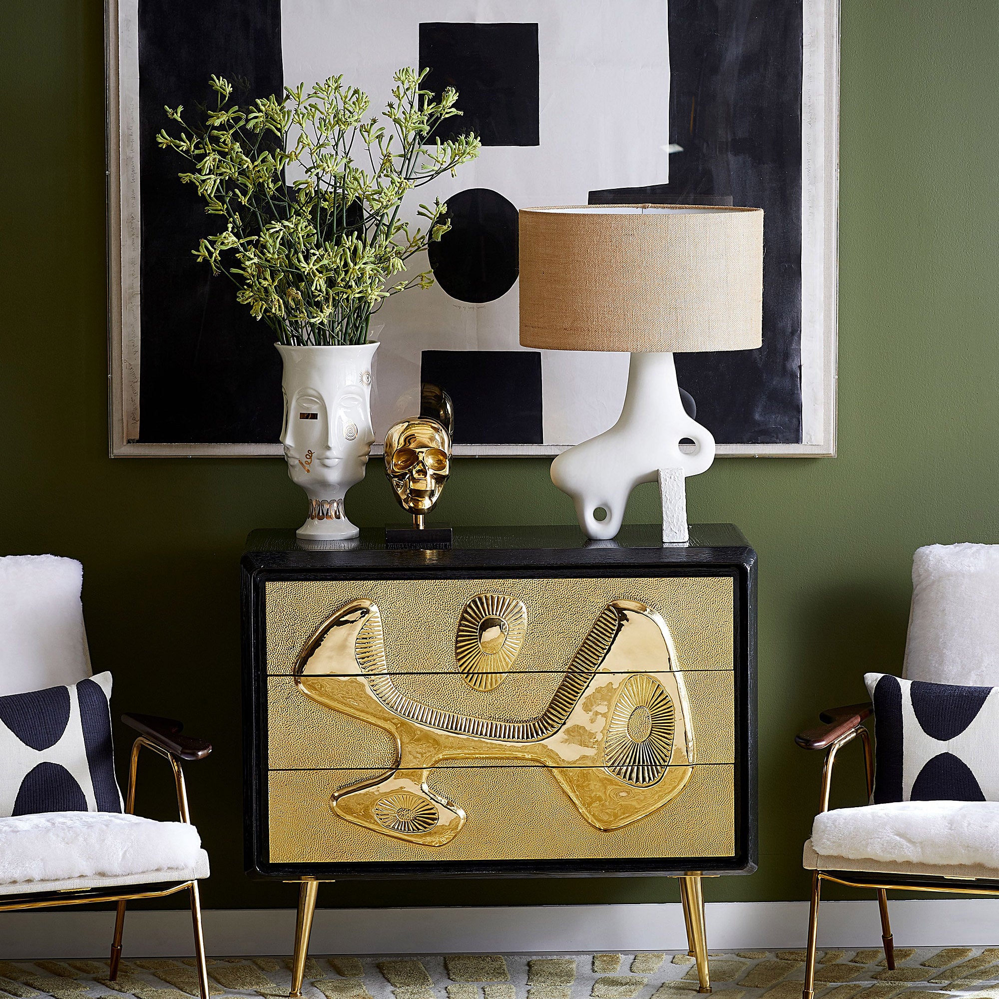 Muse Gilded Dora Maar Vase