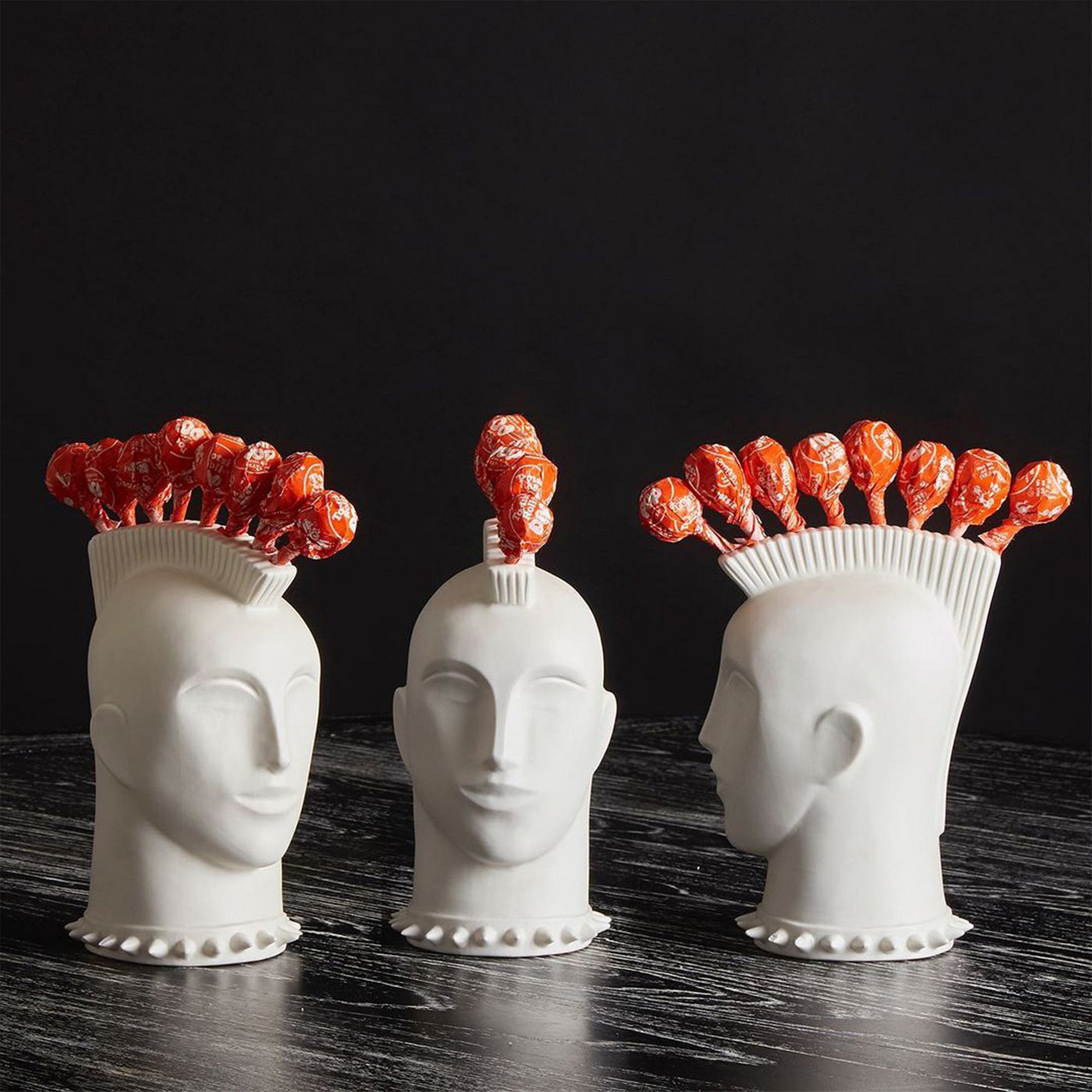 Muse Gilded Mohawk Lollipop Holder