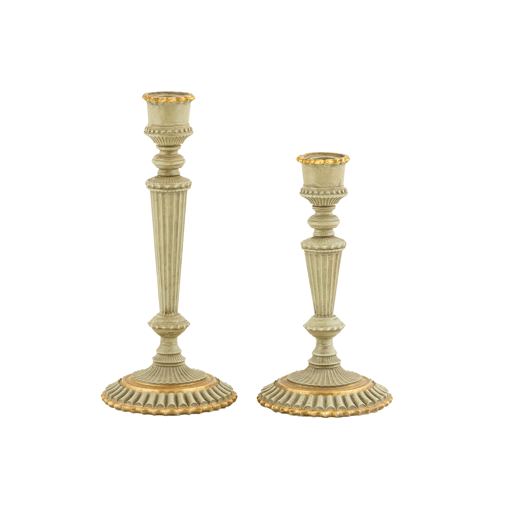Trastevere Taper Candle Holder Ivory S/2