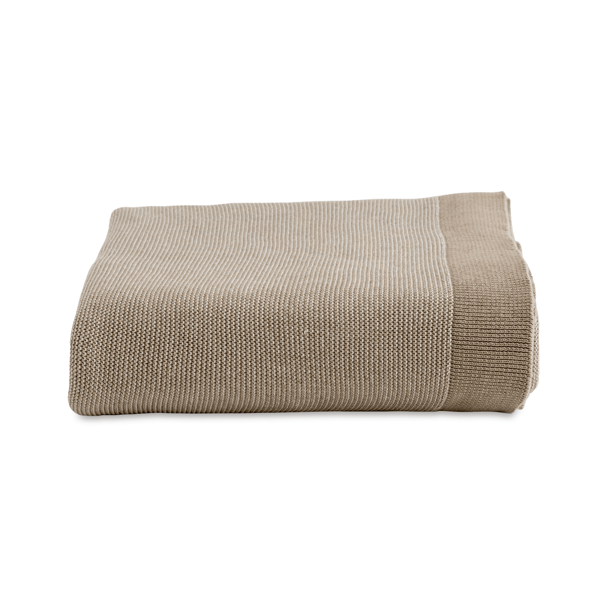 Plain Marled 100% Cotton Throw Blanket
