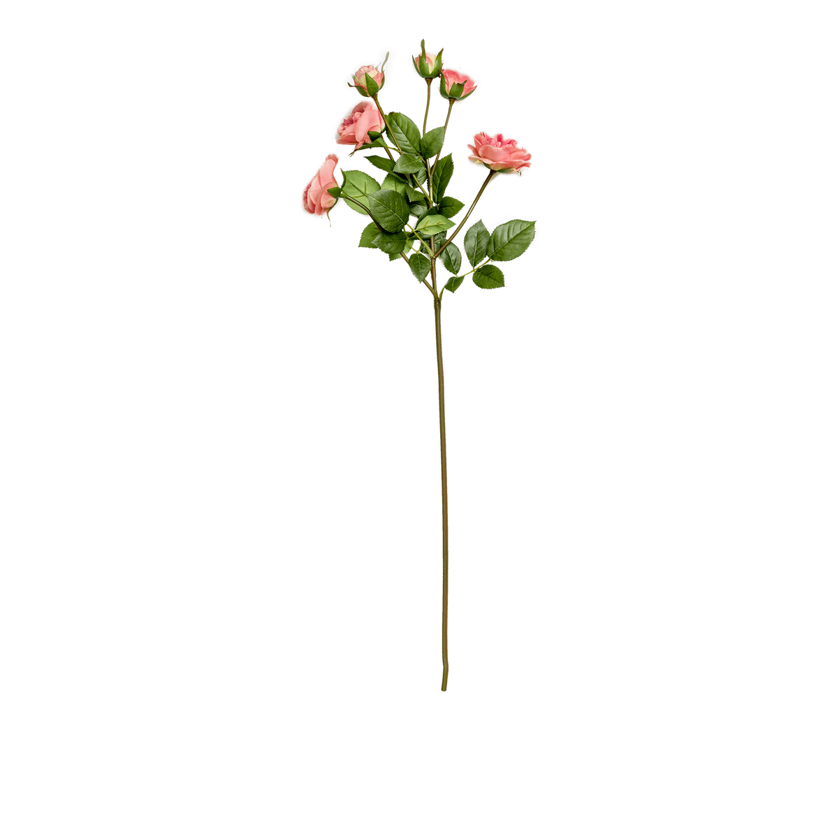 Rose Spray Purple/ green L58 cm