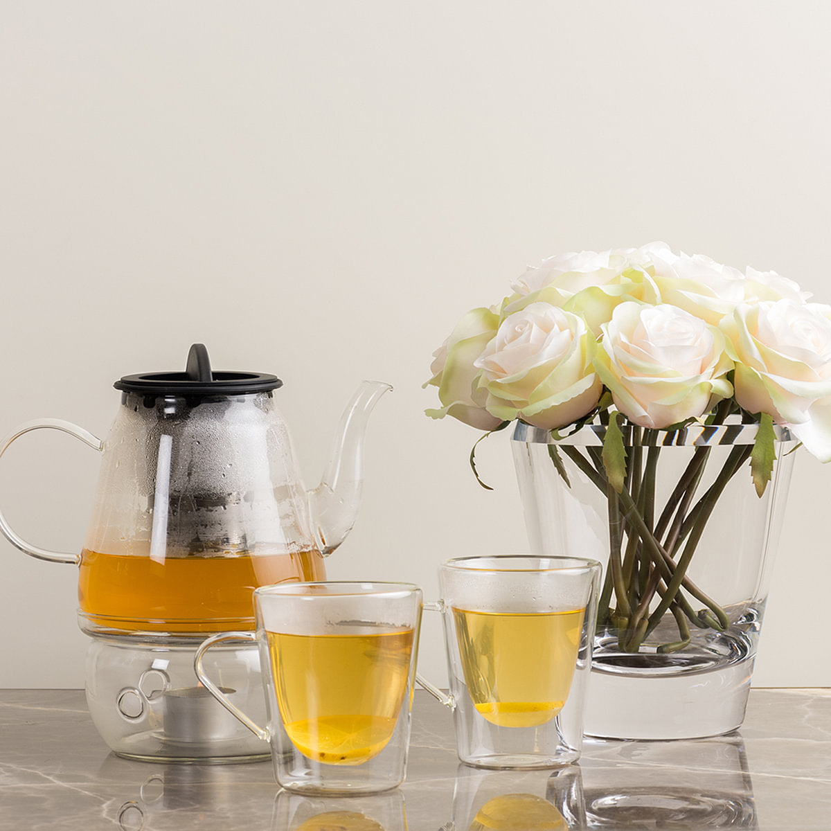 Scavo Thermic Tea Glass With Strainer