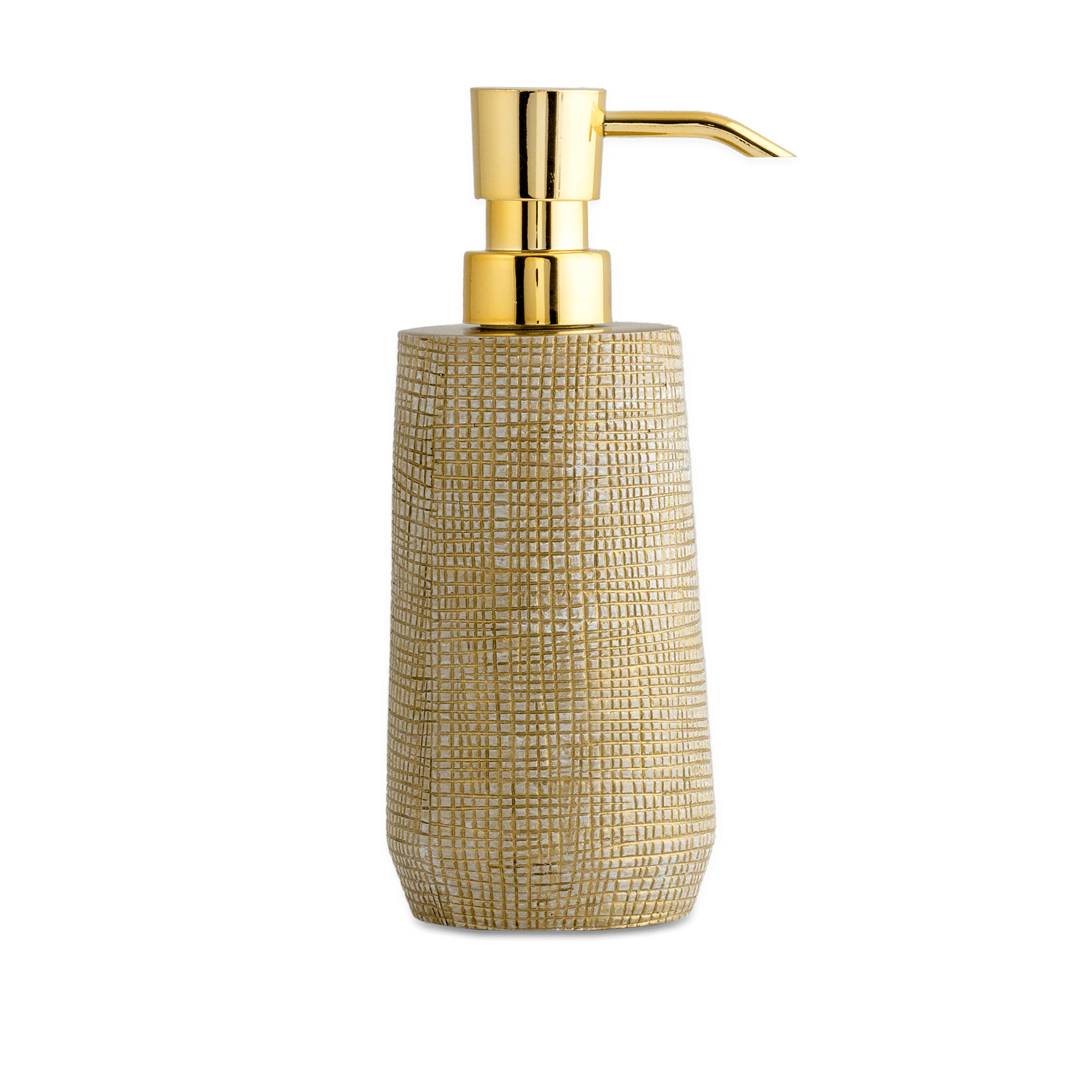 Woven Gold Soap Dispenser