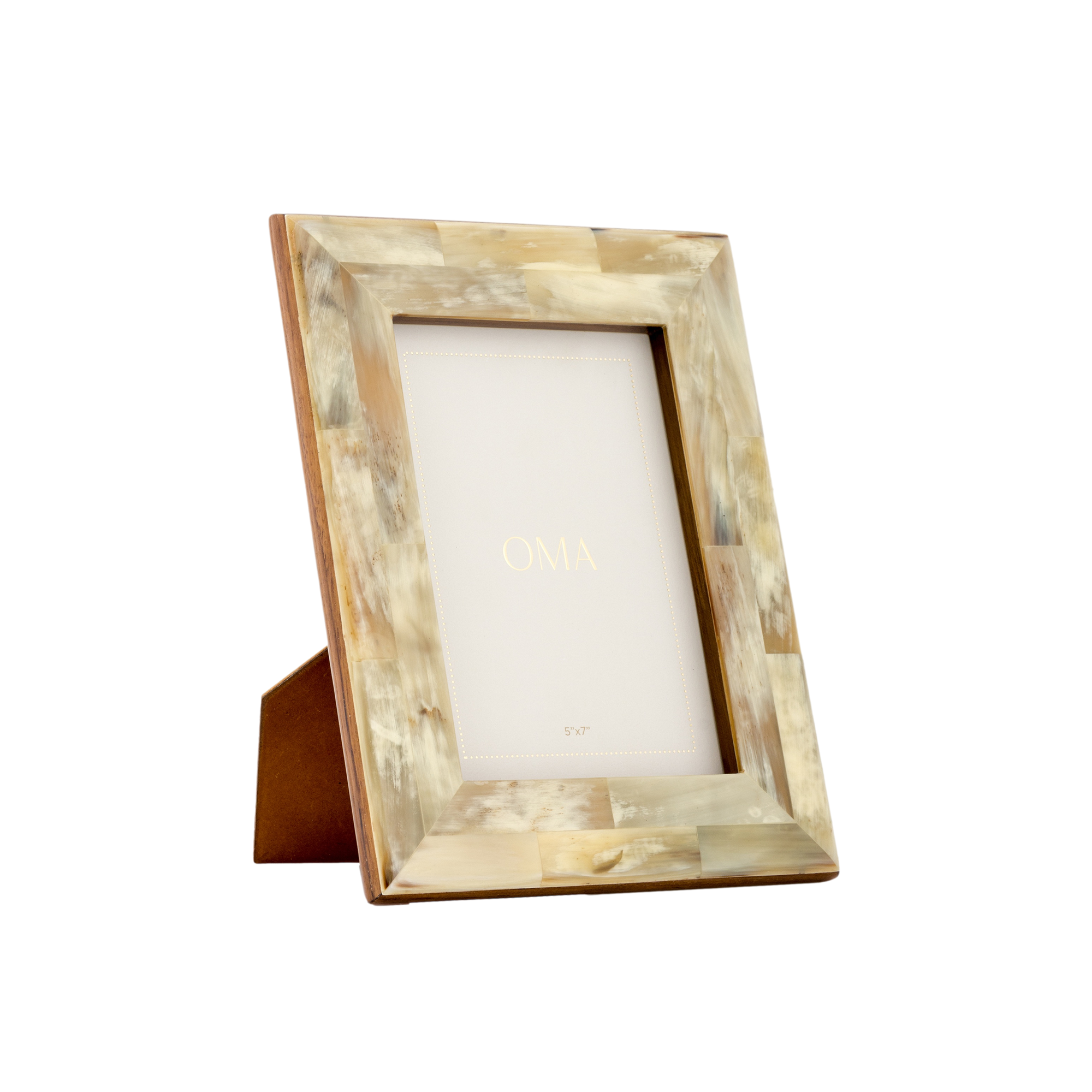 Bison Marbled Horn Picture Frame Beige