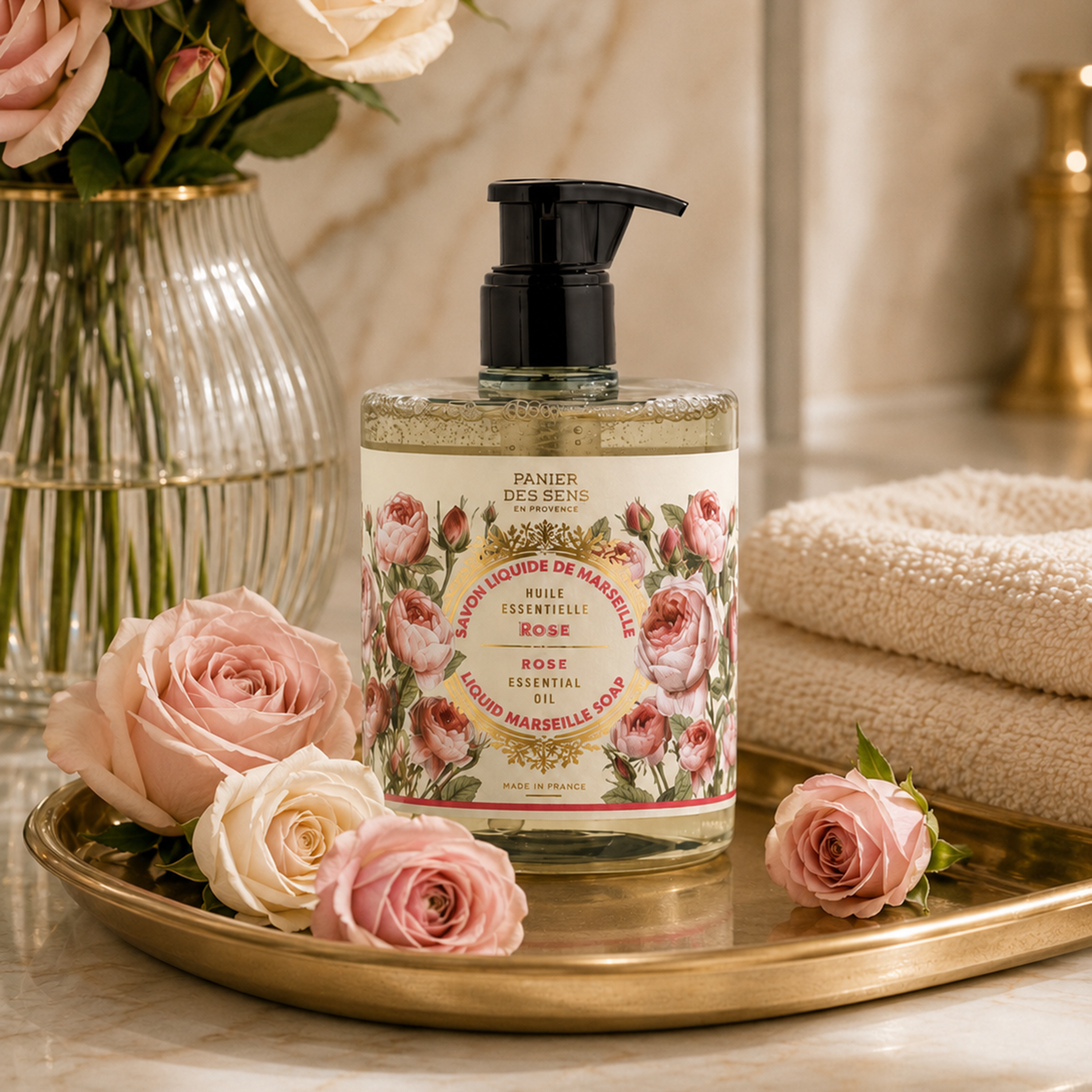 Liquid Marseille Soap - Enchanting Rose 500ml