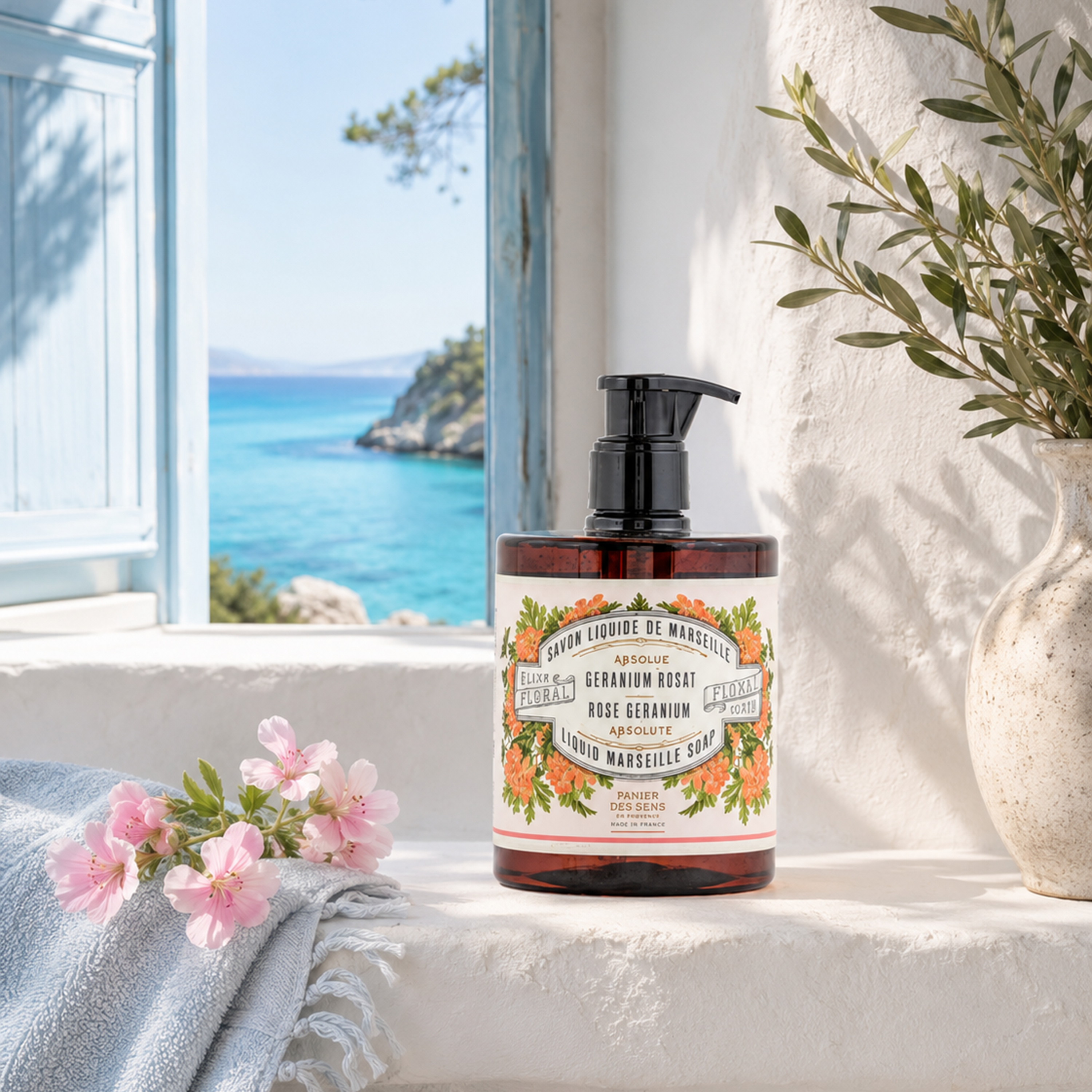 Liquid Marseille Soap - Rose Geranium 500Ml