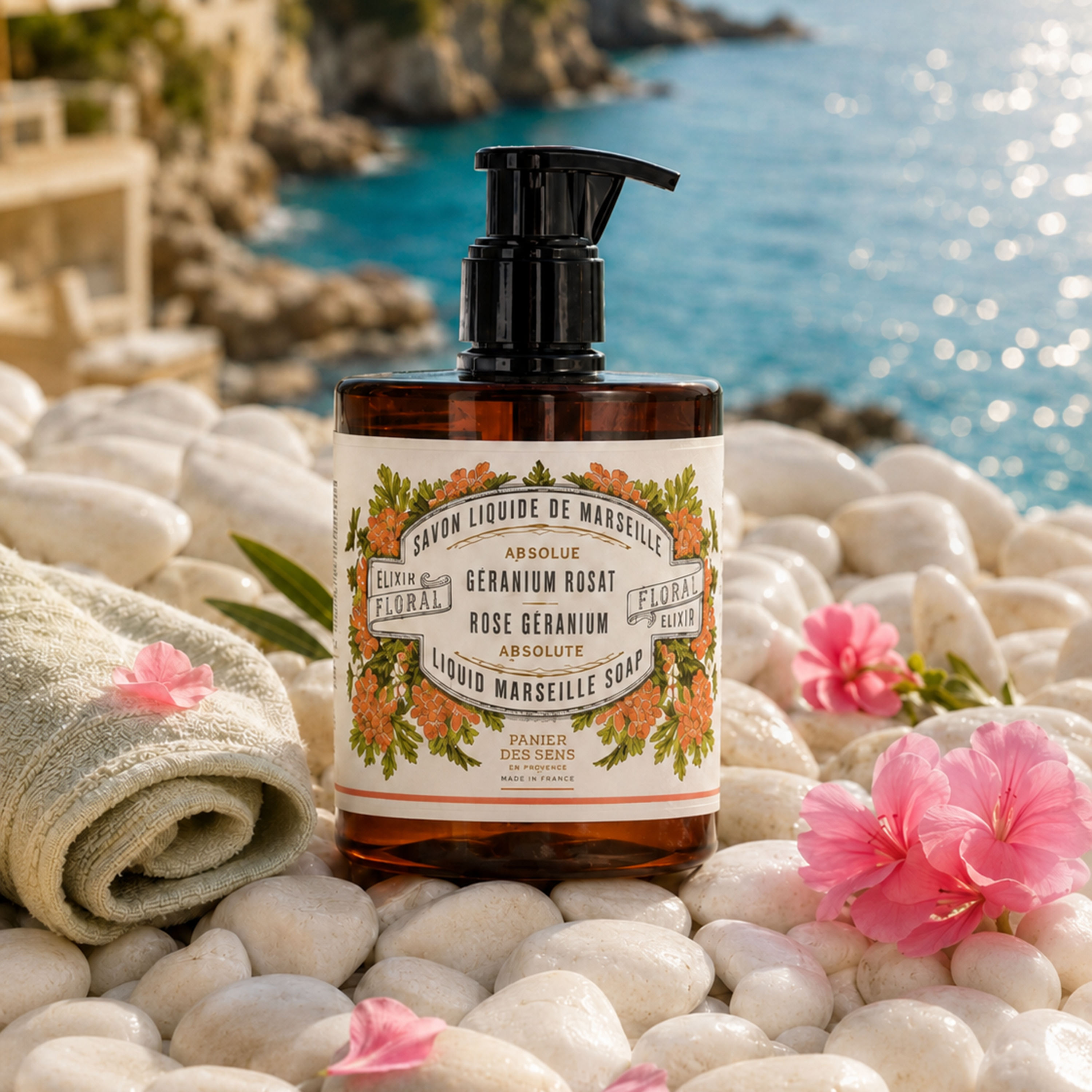Liquid Marseille Soap - Rose Geranium 500Ml