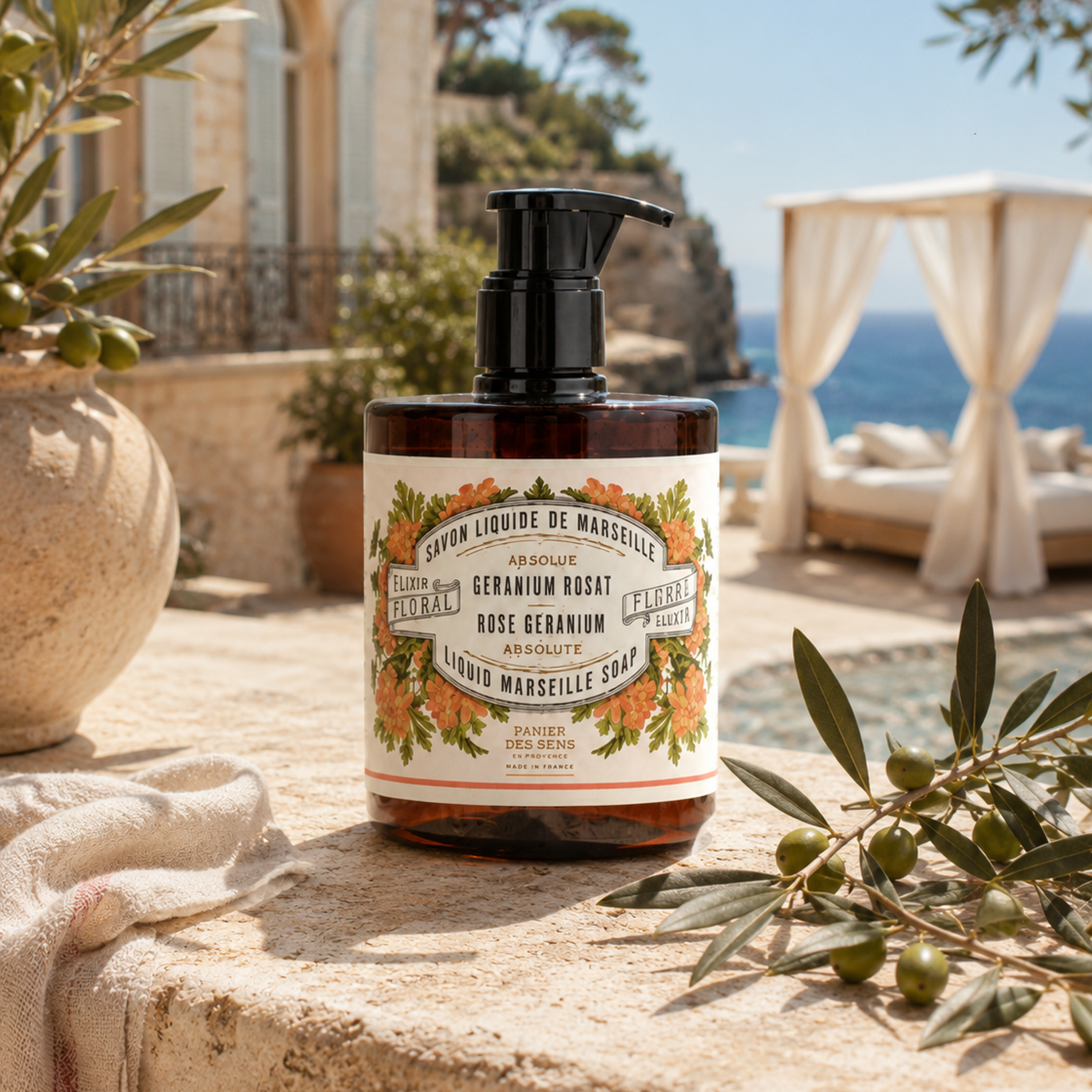 Liquid Marseille Soap - Rose Geranium 500Ml