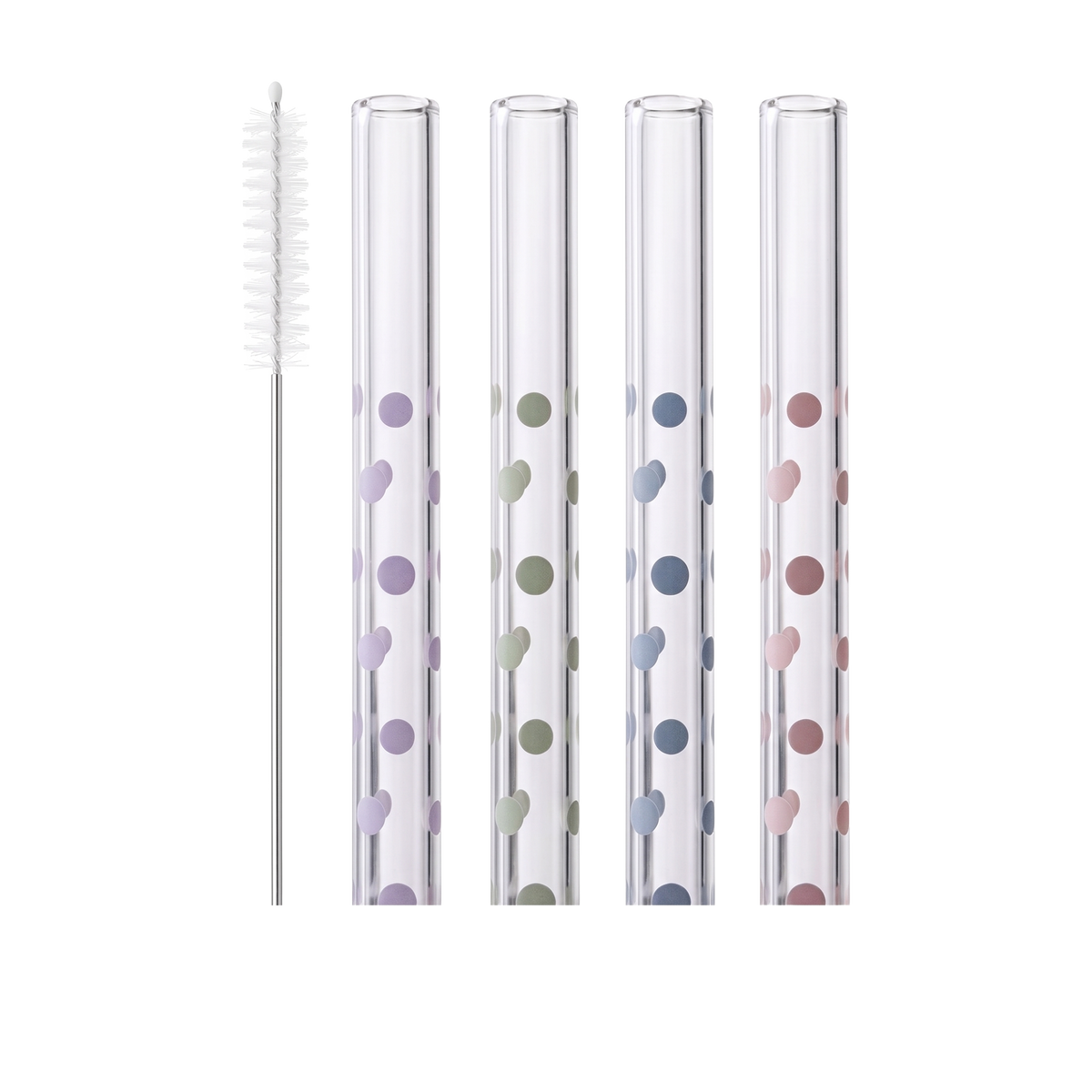 Harrison Dotted Drinking Straws S/5