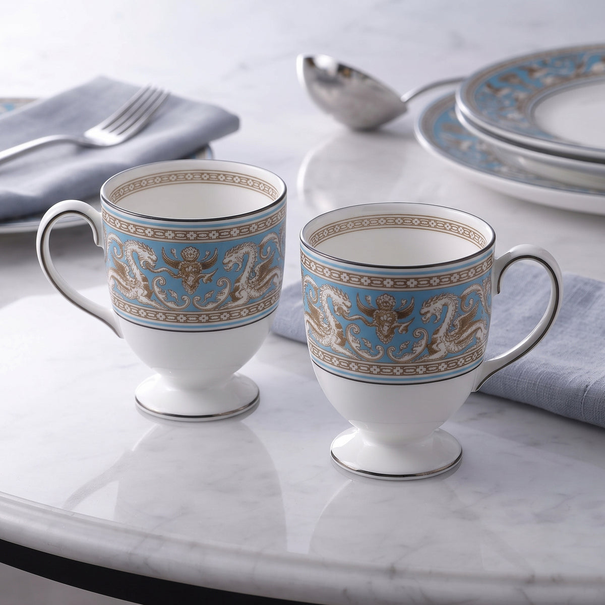 Florentine Turquoise Mug Set
