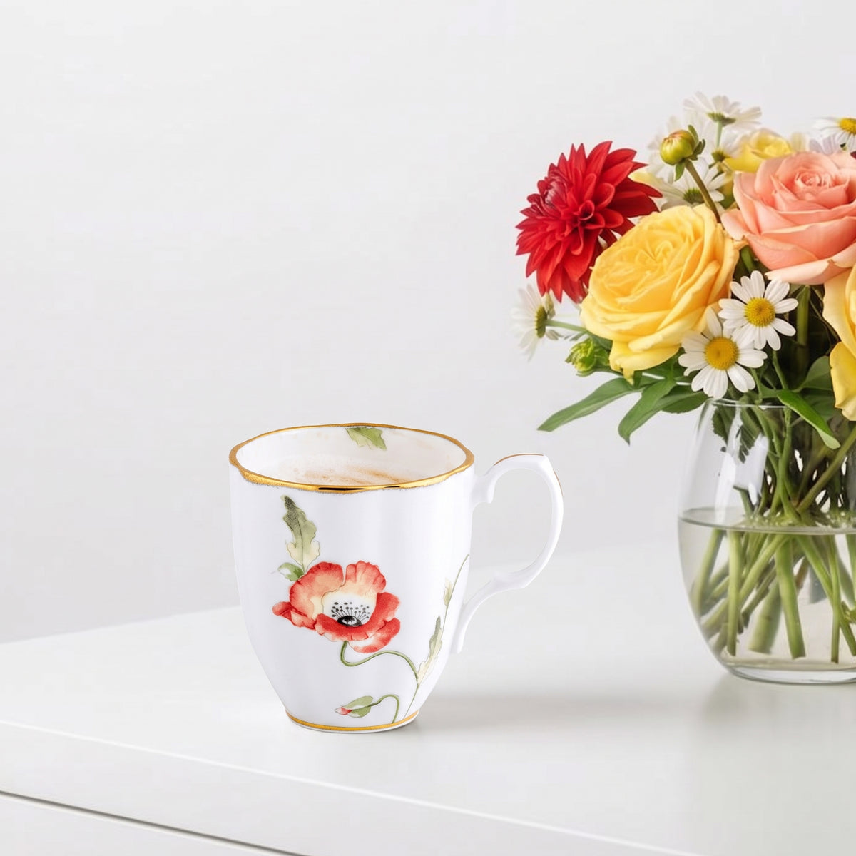 1970's Poppy Mug
