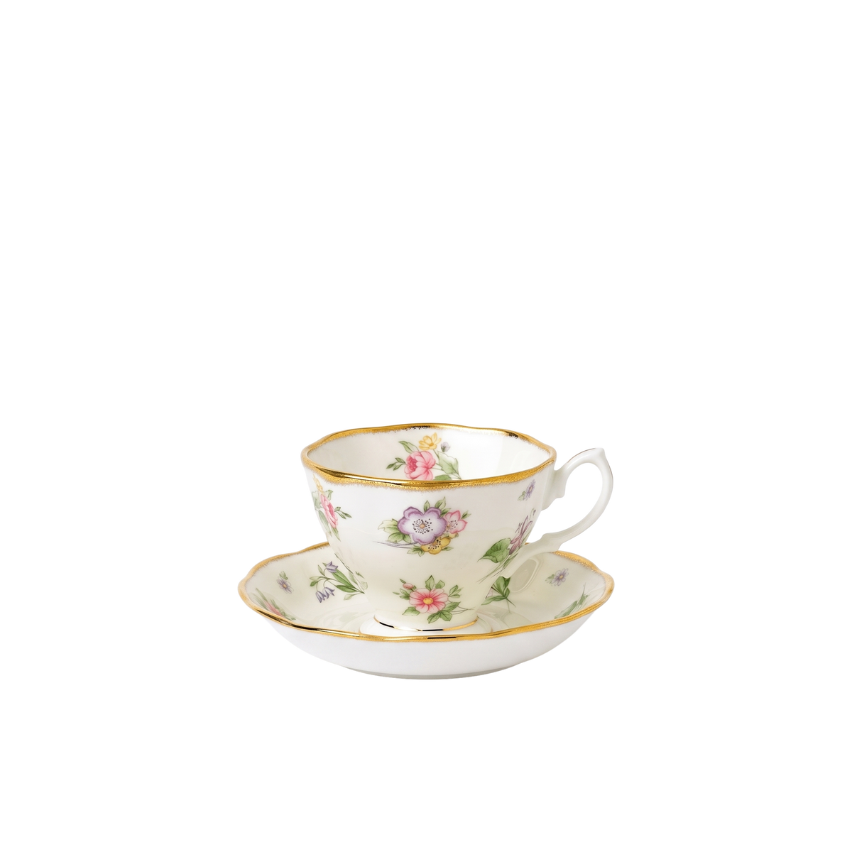 1920's Spring Meadow Tea Cup & Saucer