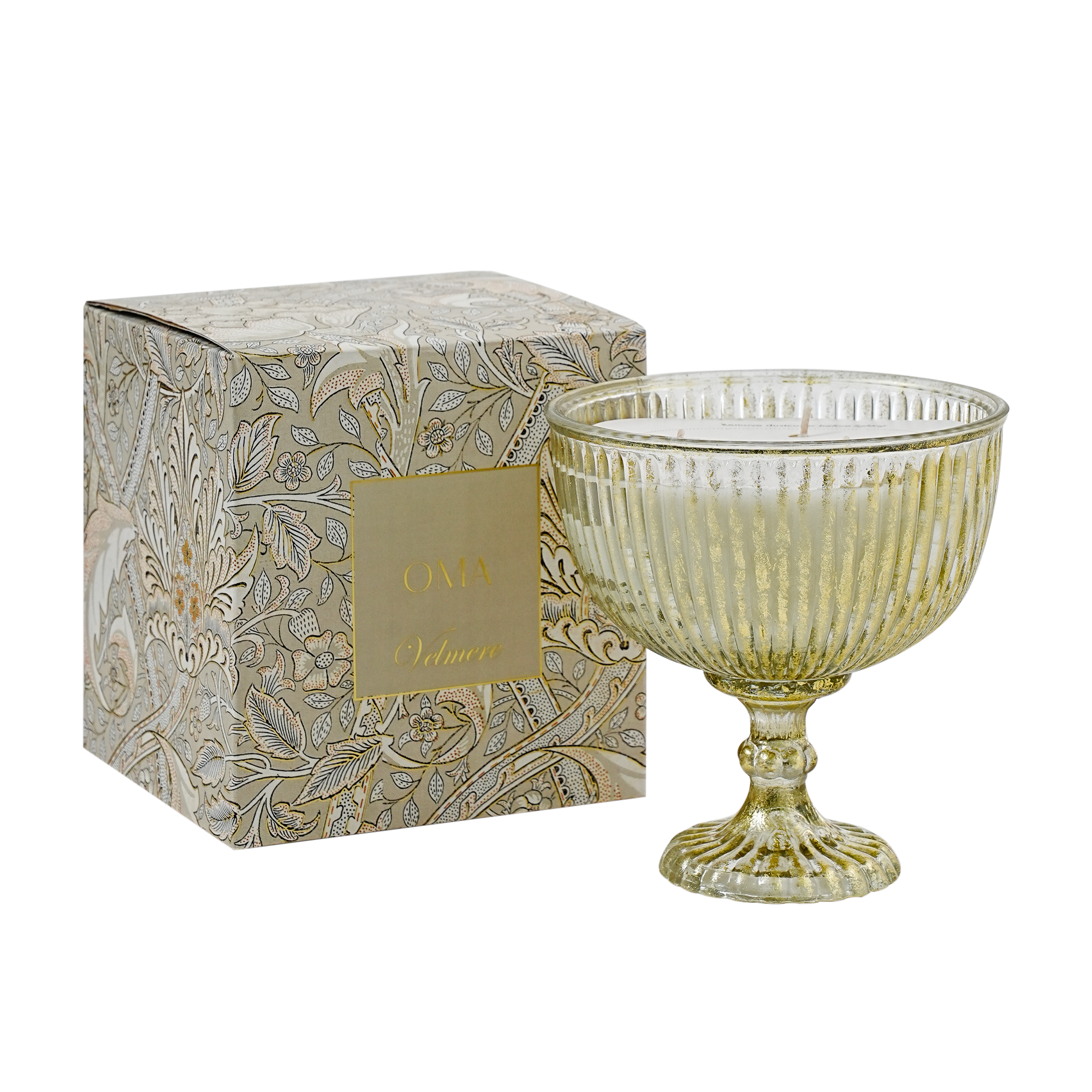 Pedestal Fern Moss Candle H17.2 cm