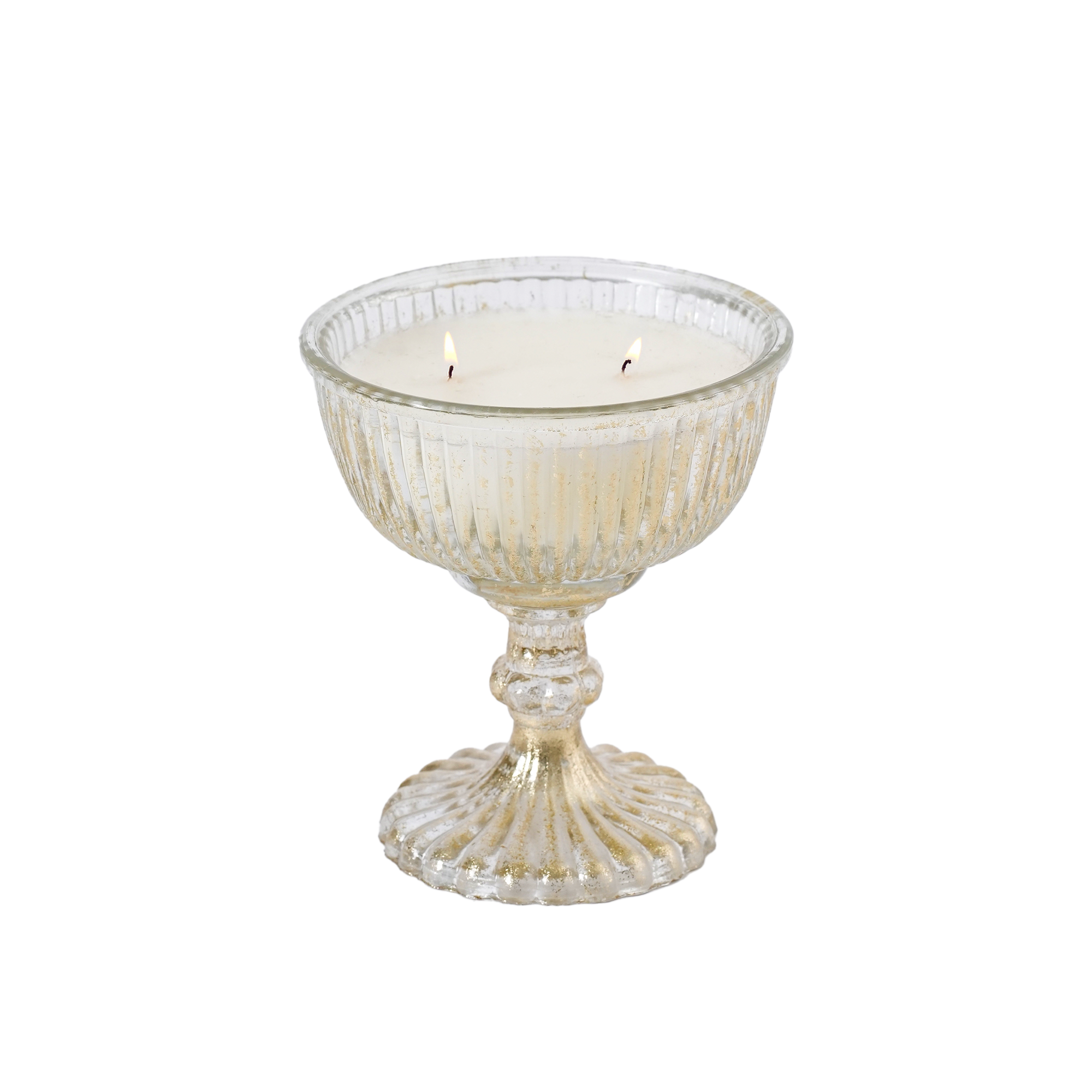 Pedestal Fern Moss Candle H13 cm