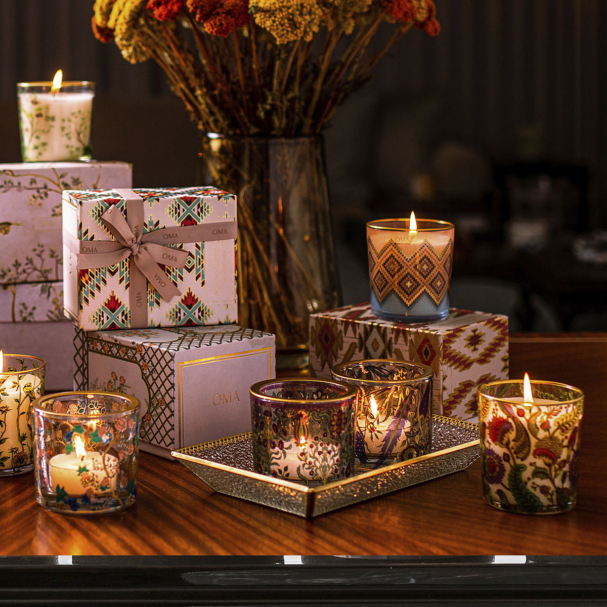 Fleur T-Light Candle Holder