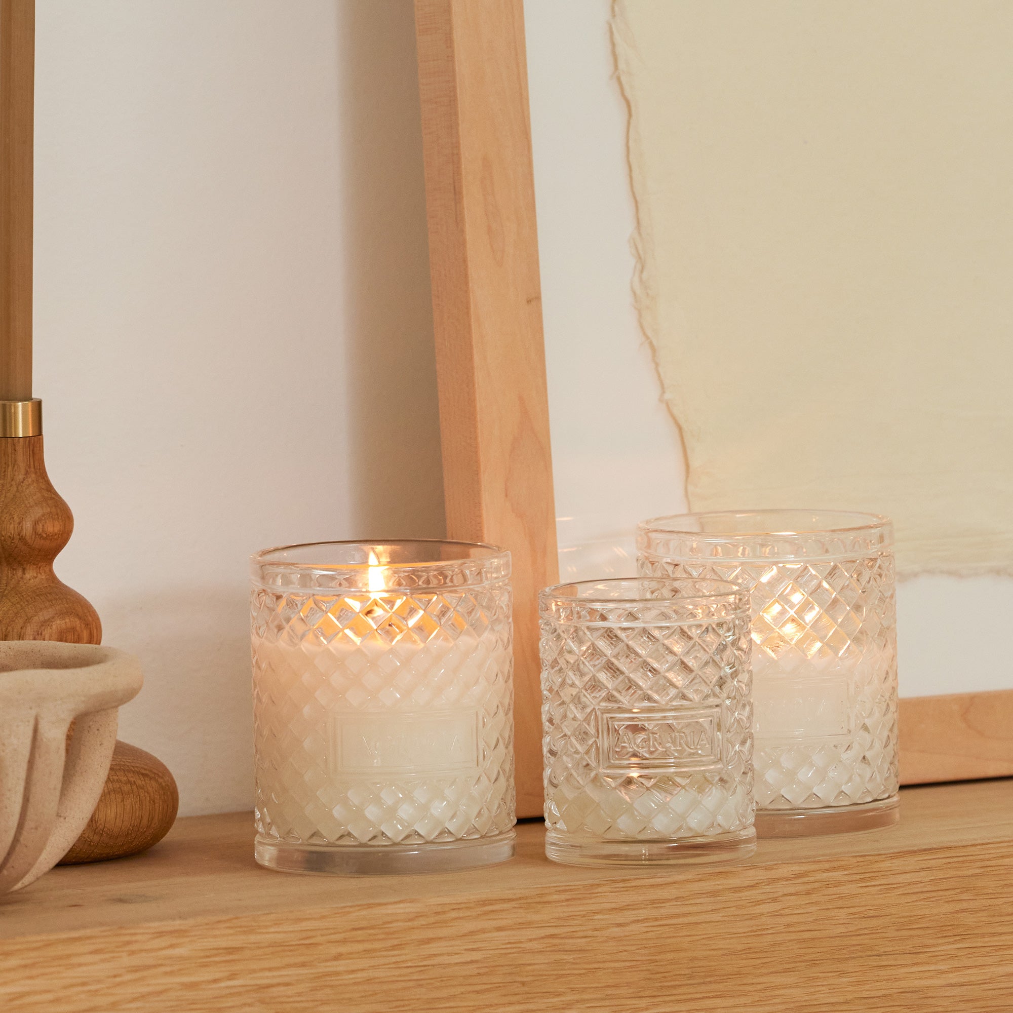 Lavender & Rosemary Scented Candle