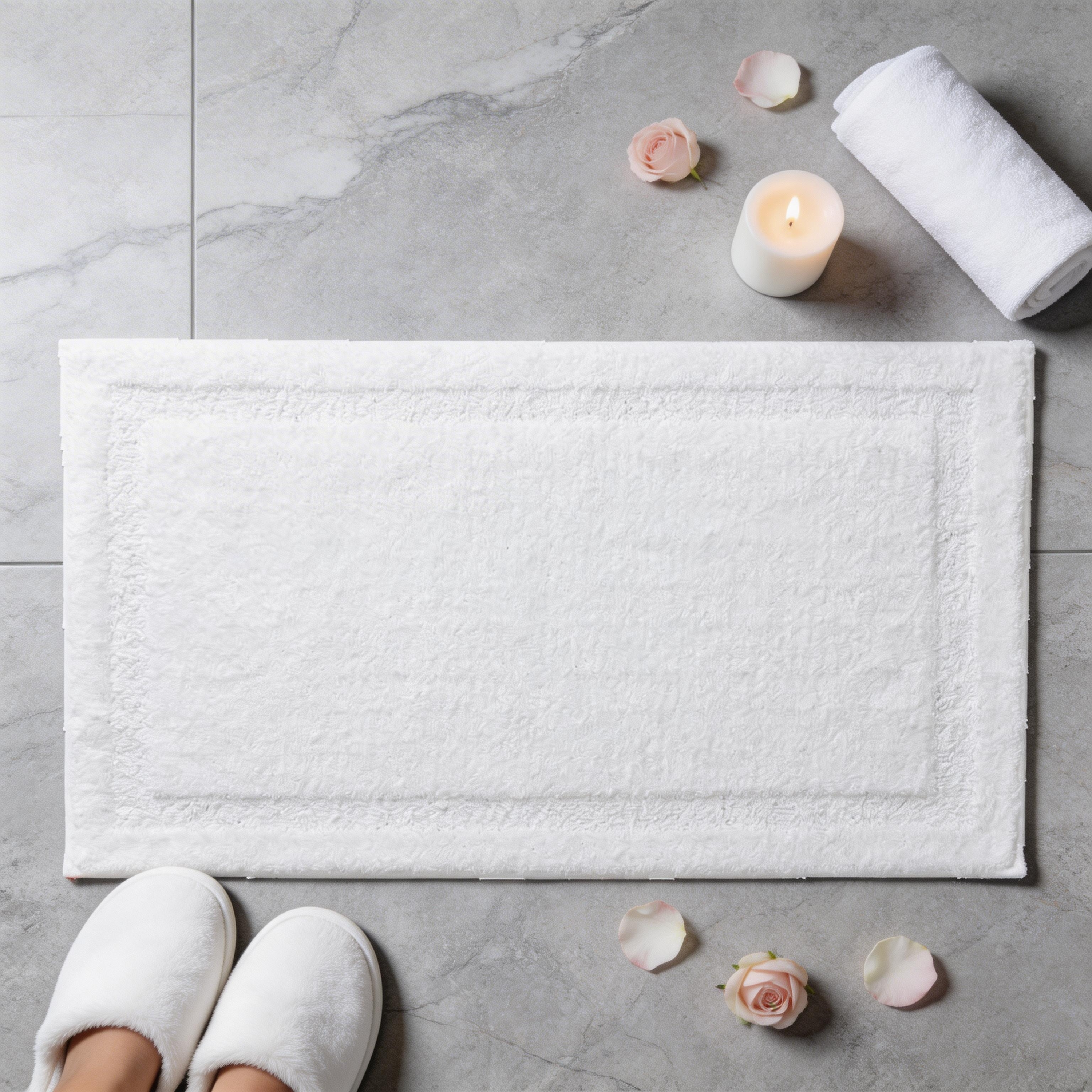 Raffee Drylon Bath Rug
