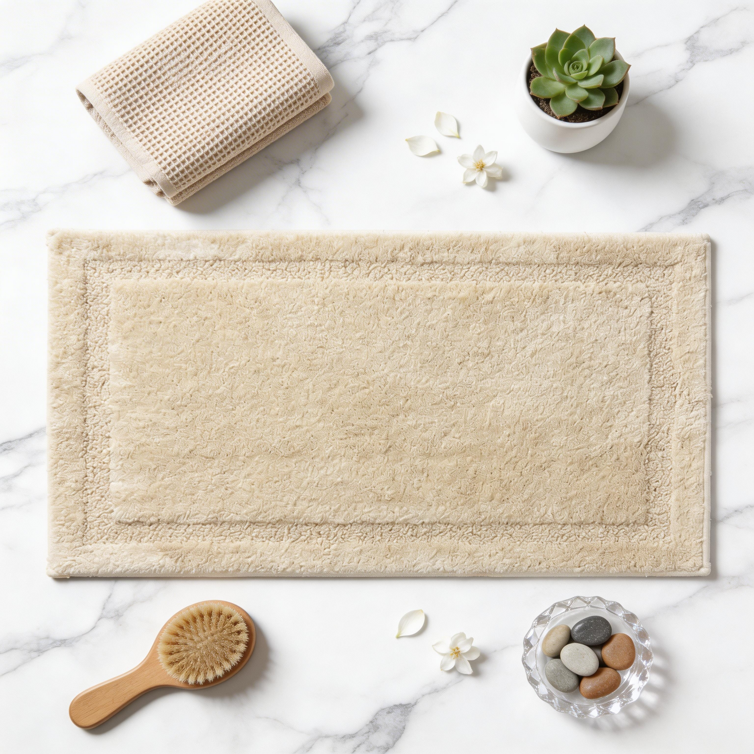 Raffee Drylon Bath Rug
