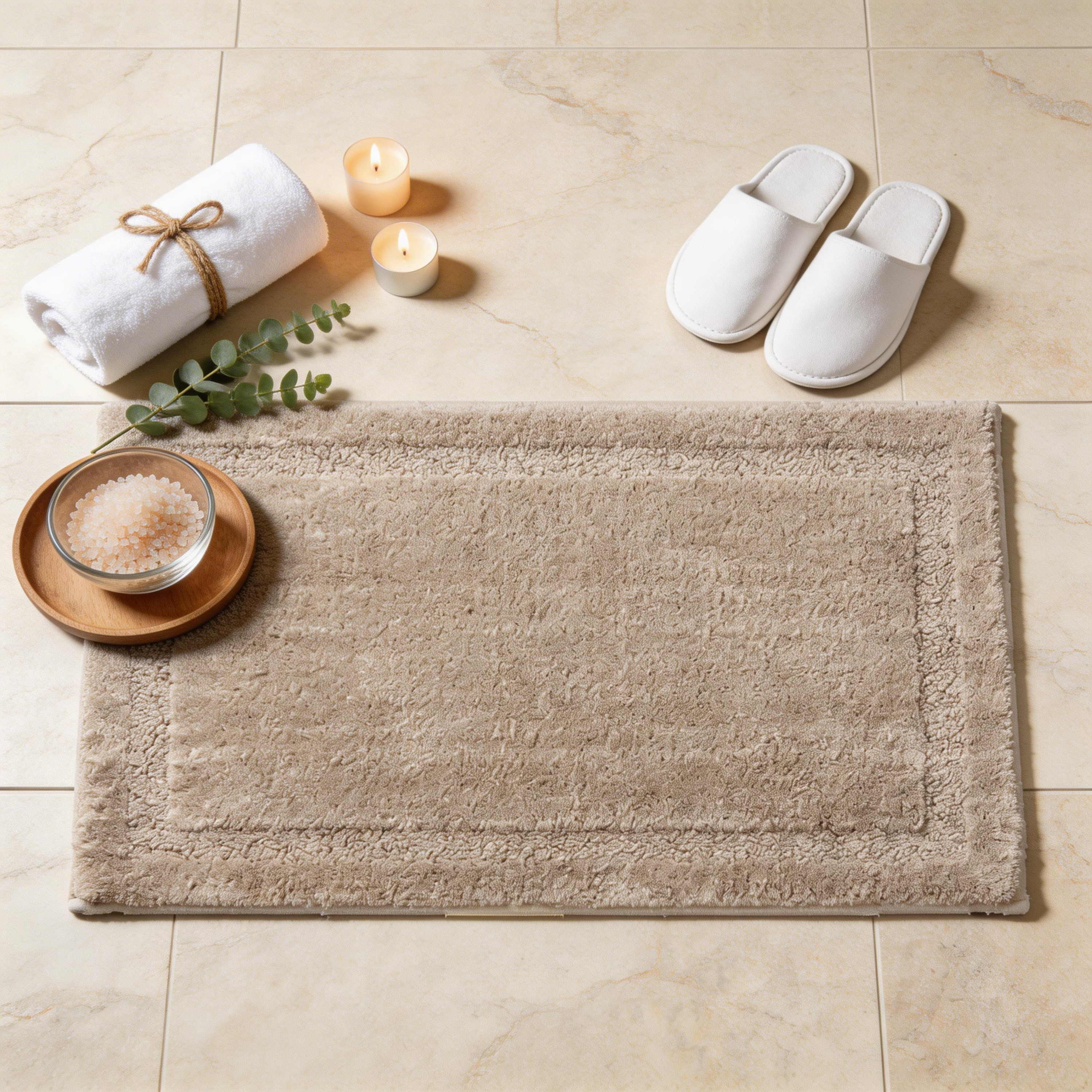 Raffee Drylon Bath Rug