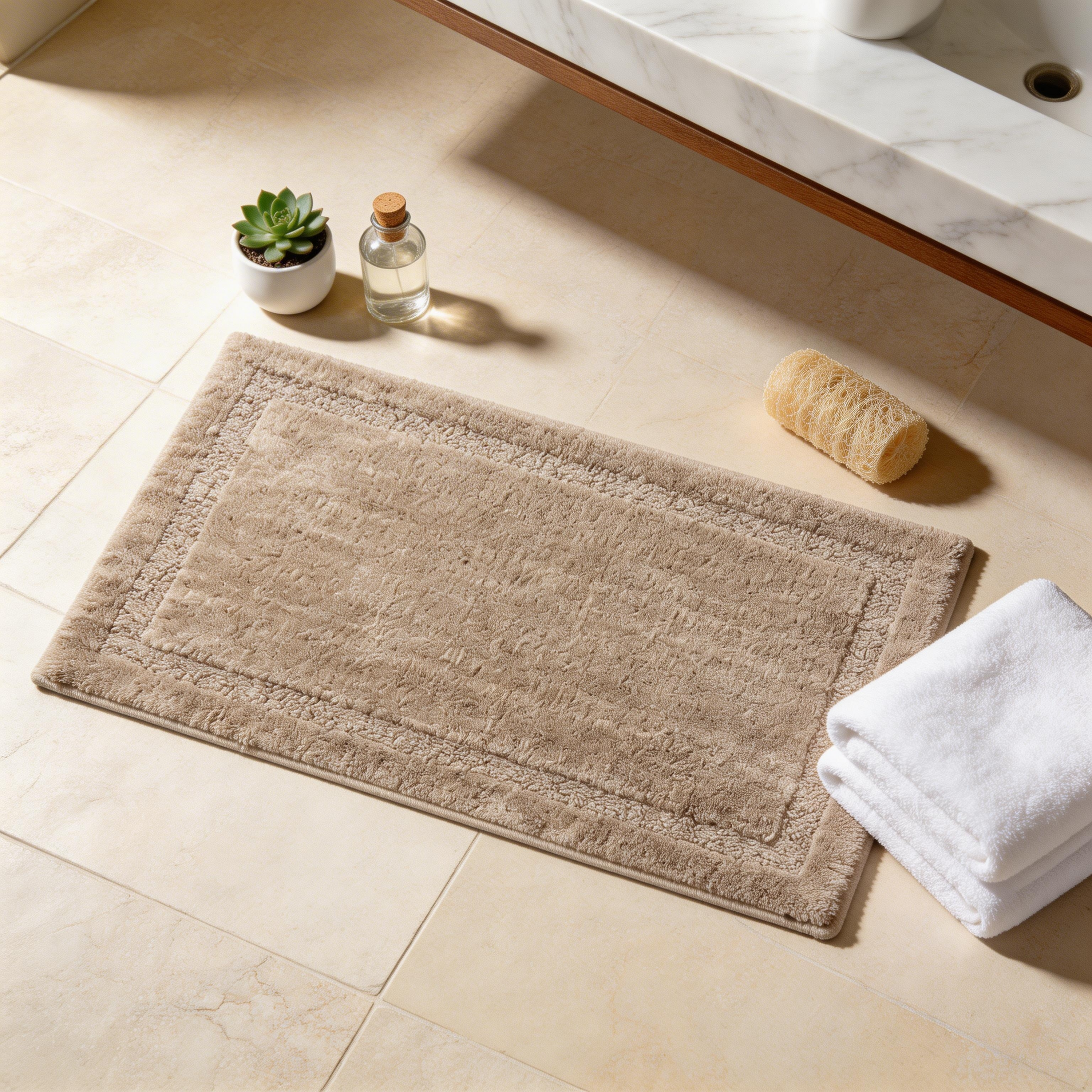 Raffee Drylon Bath Rug