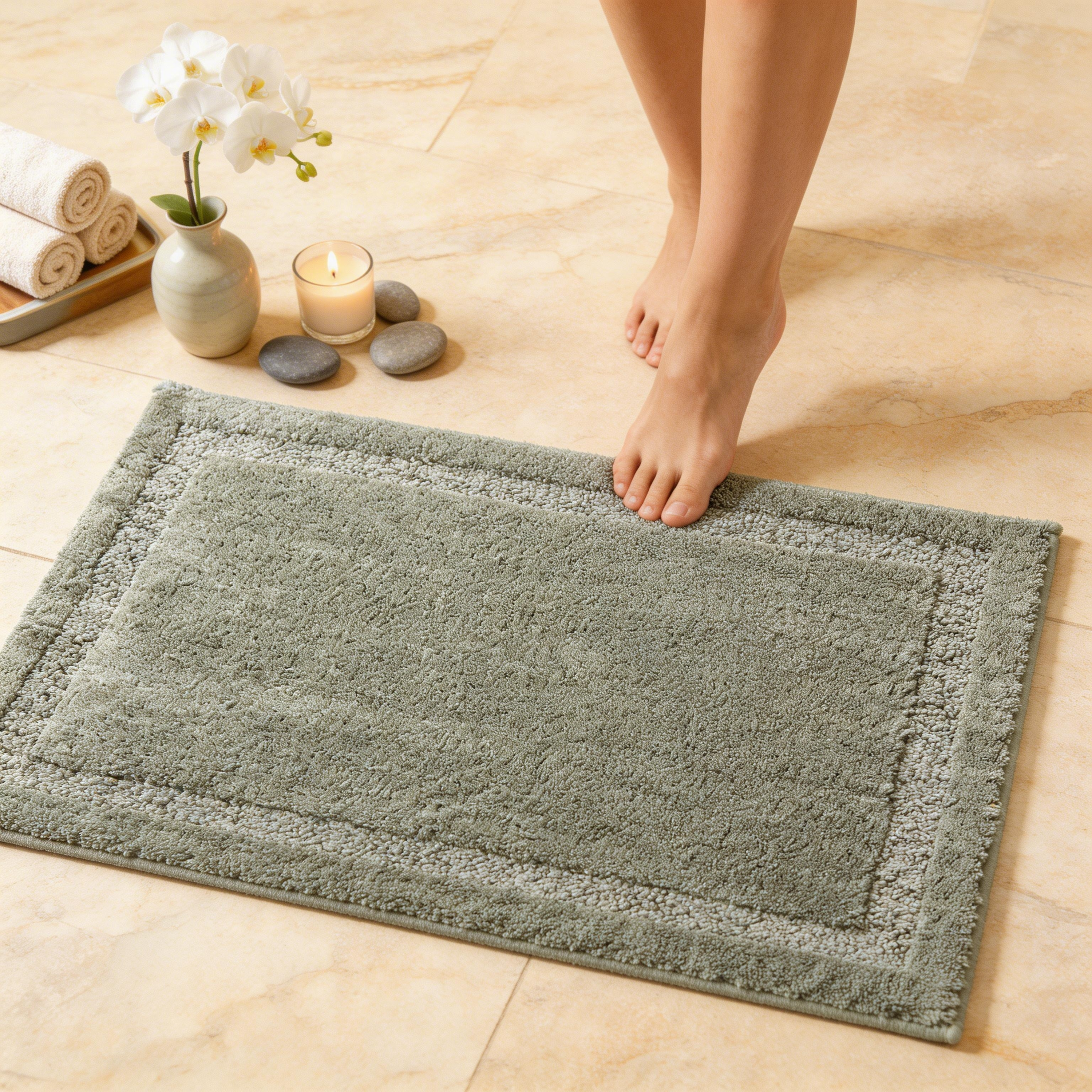 Raffee Drylon Bath Rug