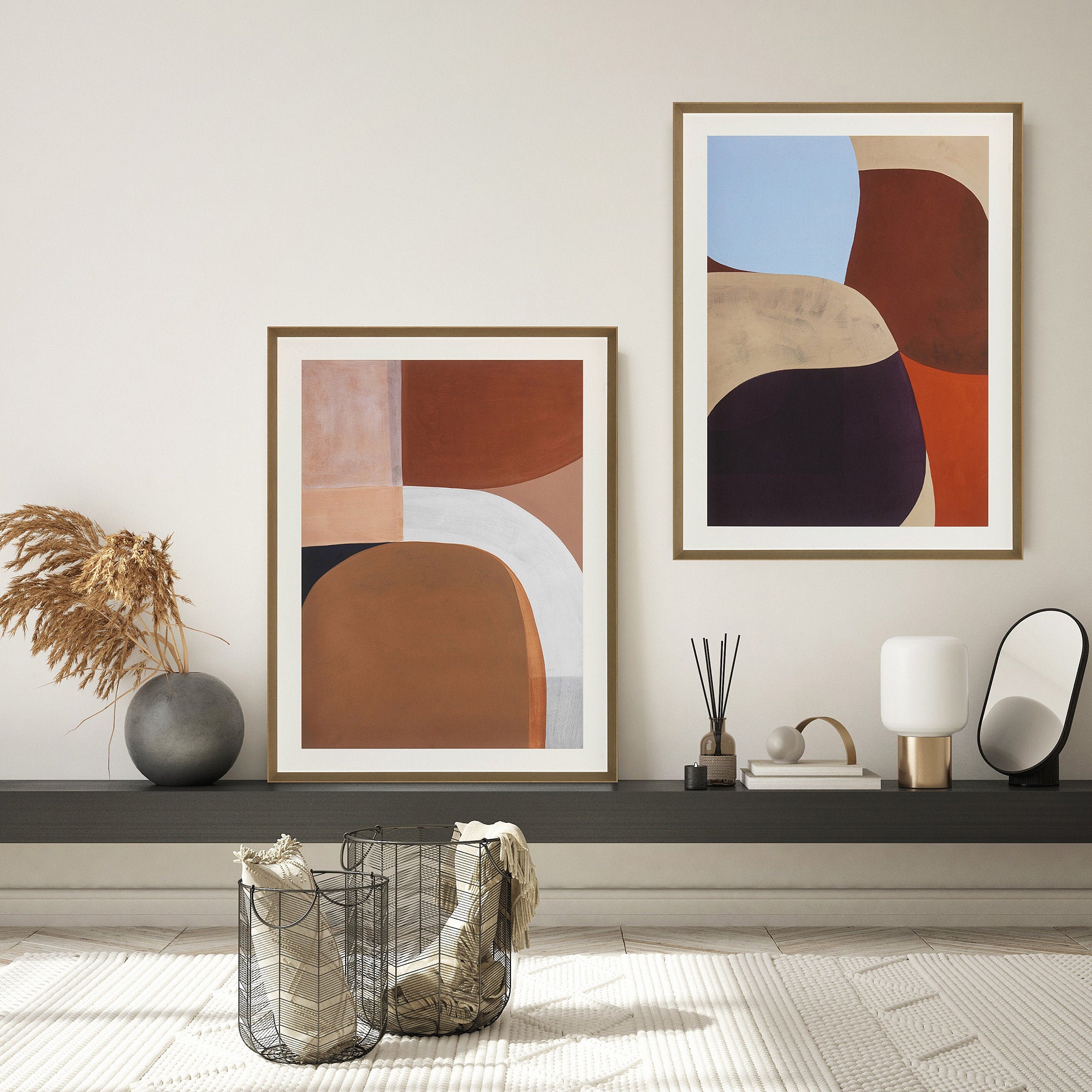 Contemporary Art Painted Shapes 01