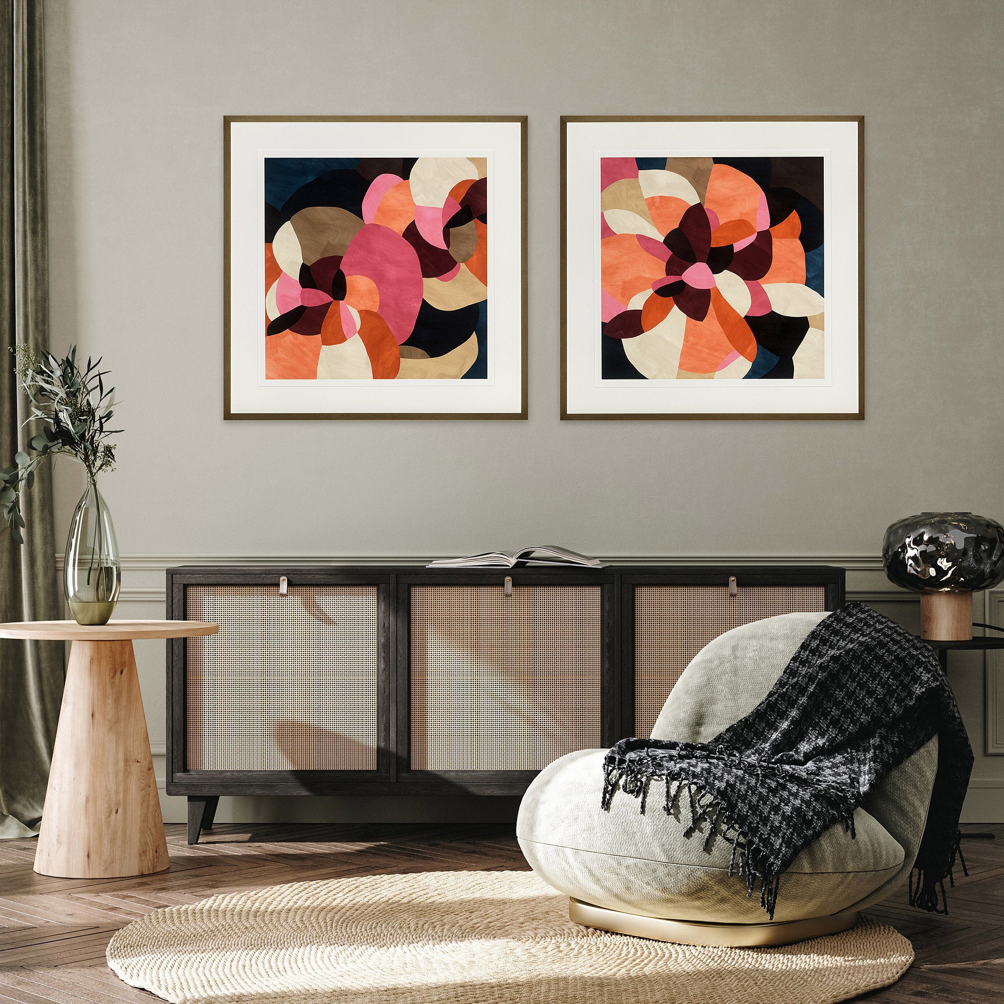 Contemporary Art Hidden Floral - Bloom