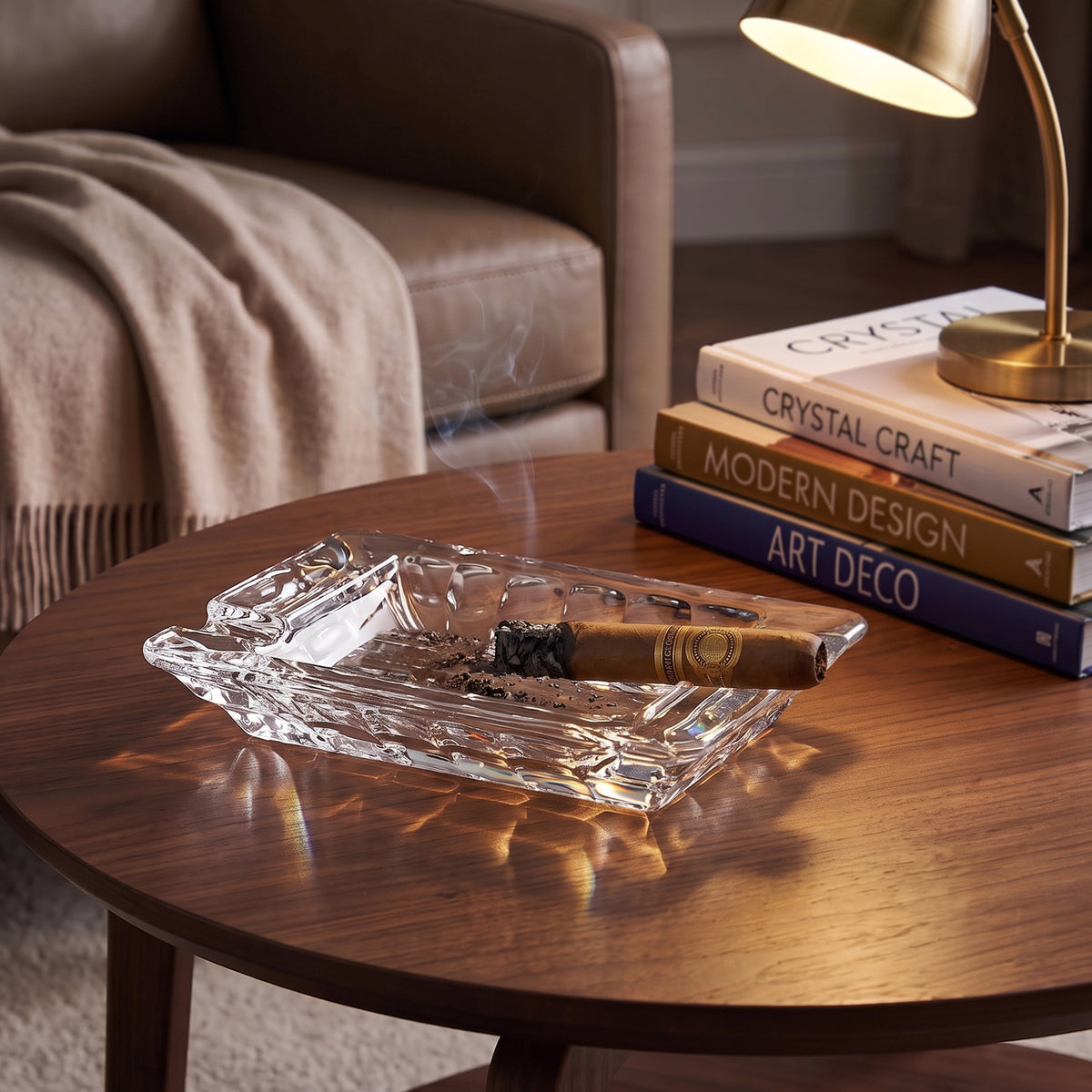 Marble Crystal Ashtray